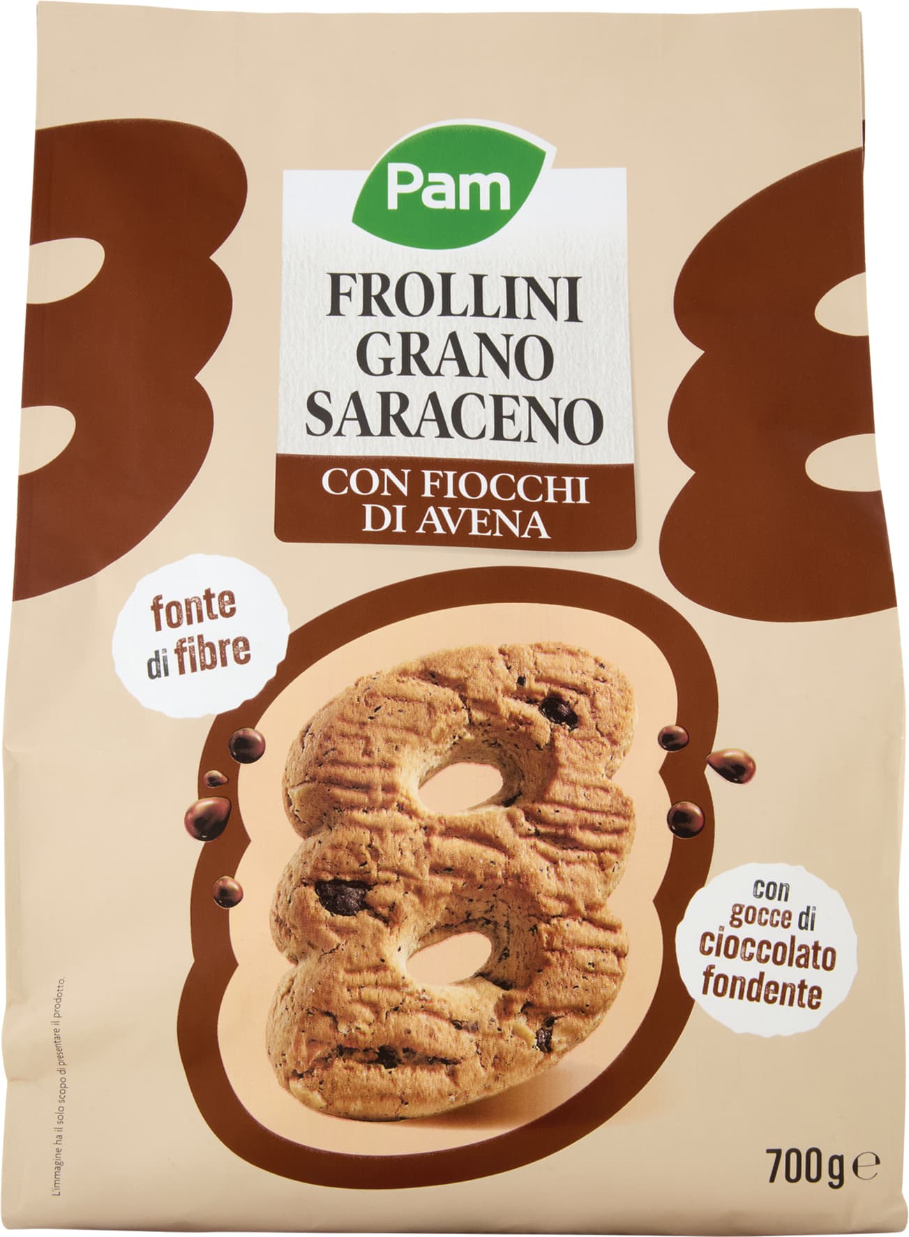 PAM Frollini Grano Saraceno con gocce di cioccolato fondente 700 g – immagine 2