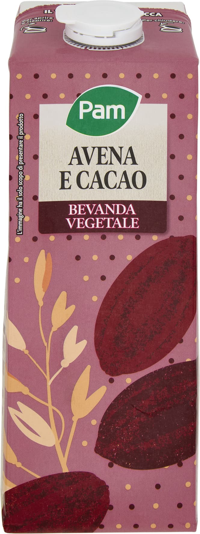 PAM Avena e Cacao Bevanda Vegetale 1 L – immagine 2