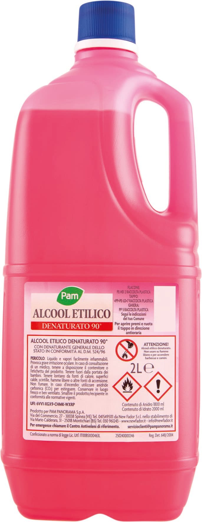 PAM PANORAMA Alcool Etilico Denaturato 90° 2000 ml – immagine 2