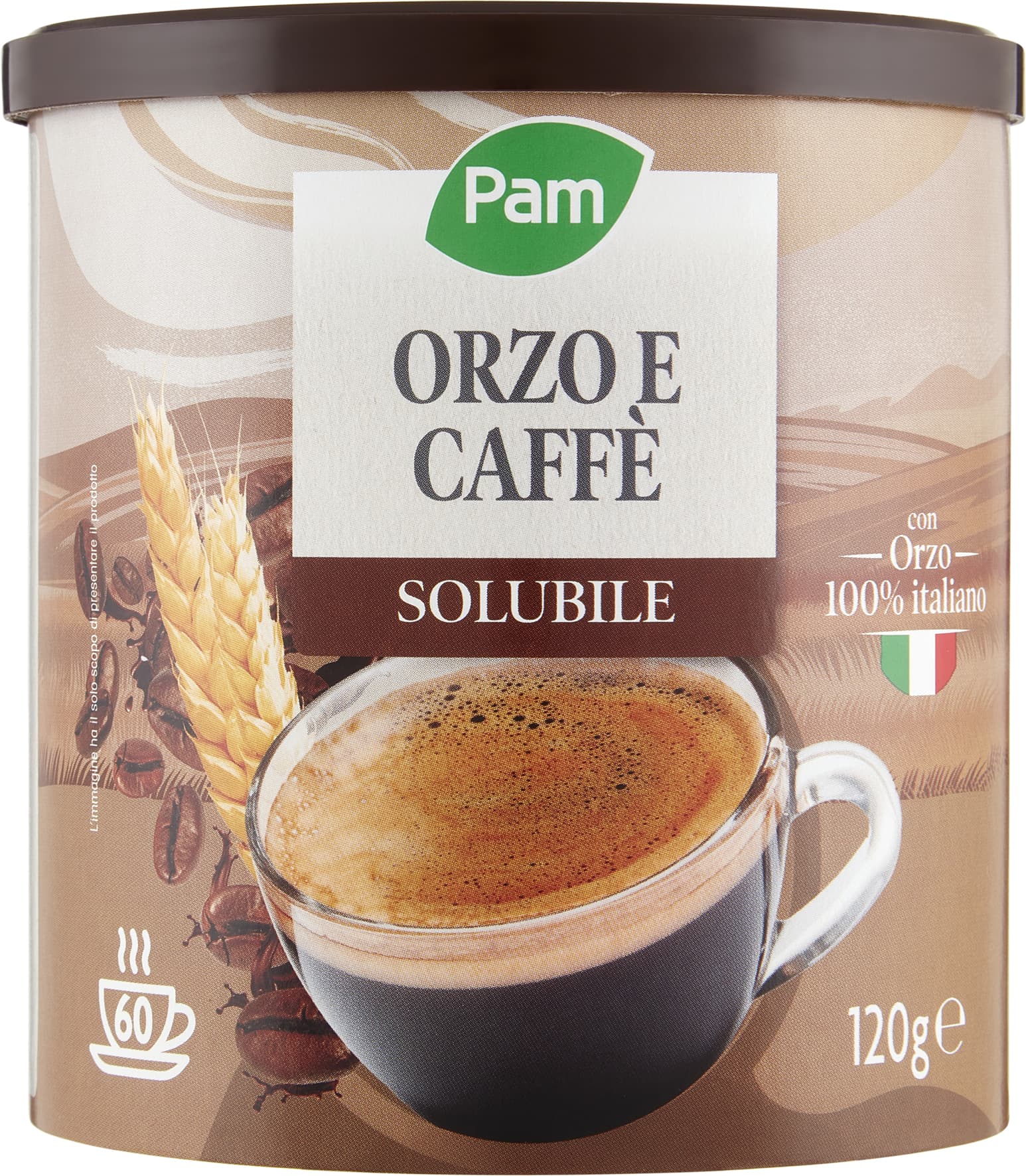 PAM Qualità per te Orzo e Caffè solubile 120 g – immagine 2