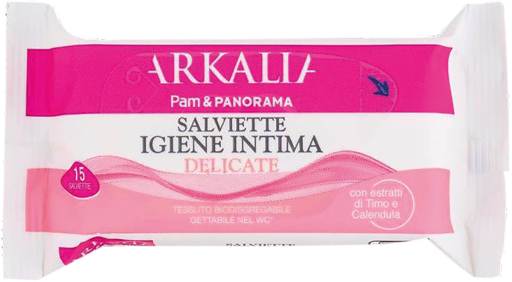 ARKALIA Salviette Igiene Intima Delicate con estratti di Timo e Calendula 15 pz – immagine 2