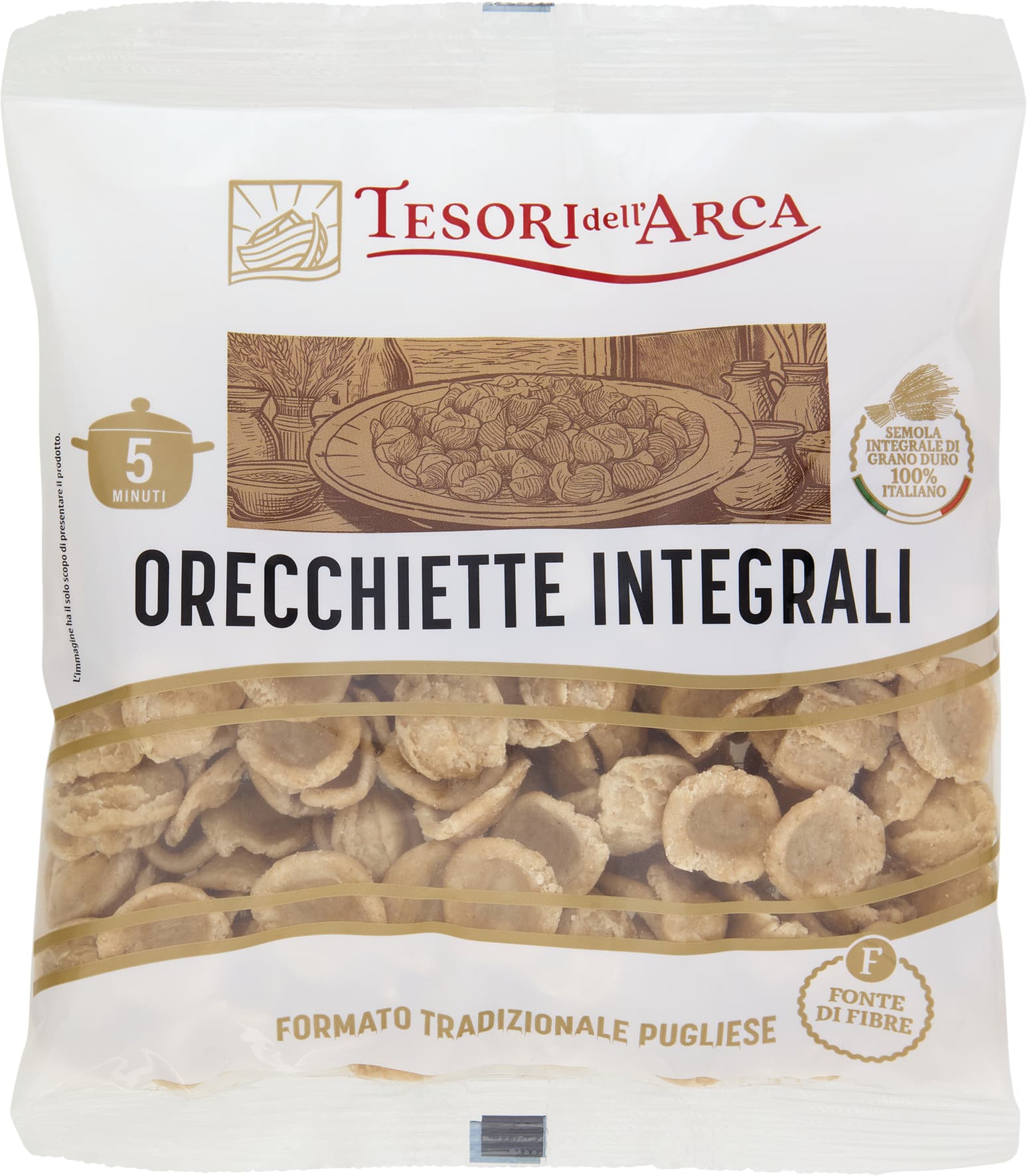 TESORI DELL'ARCA Orecchiette Integrali 250 g – immagine 2