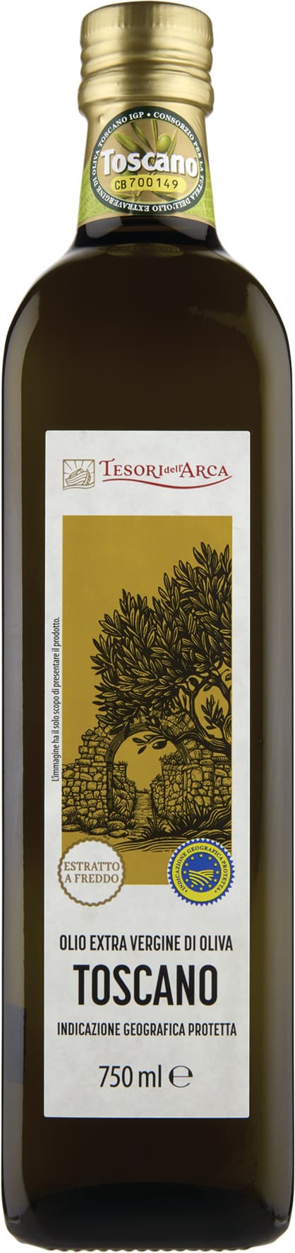 TESORI DELL'ARCA Olio Extra Vergine di Oliva Toscano IGP 750 ml – immagine 2