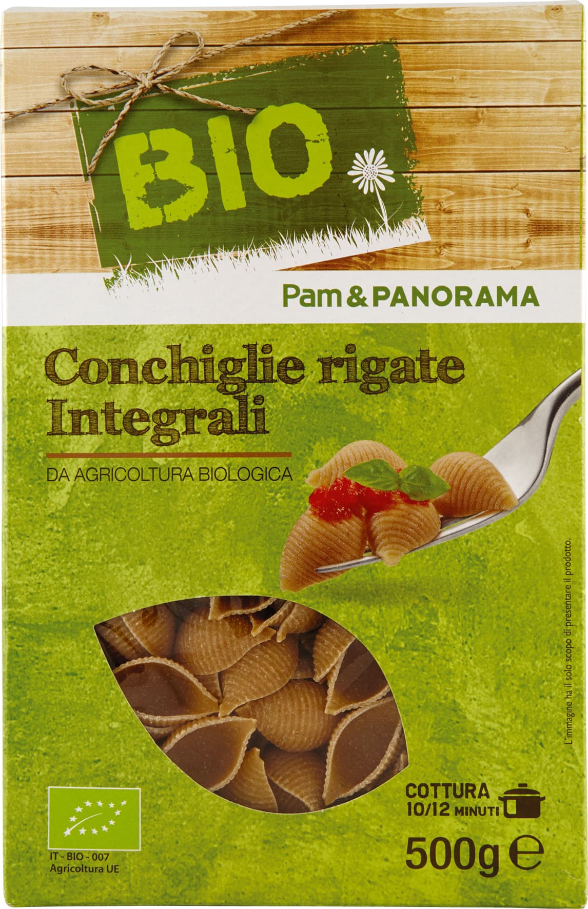 BIO Conchiglie rigate Integrali 500 g – immagine 2