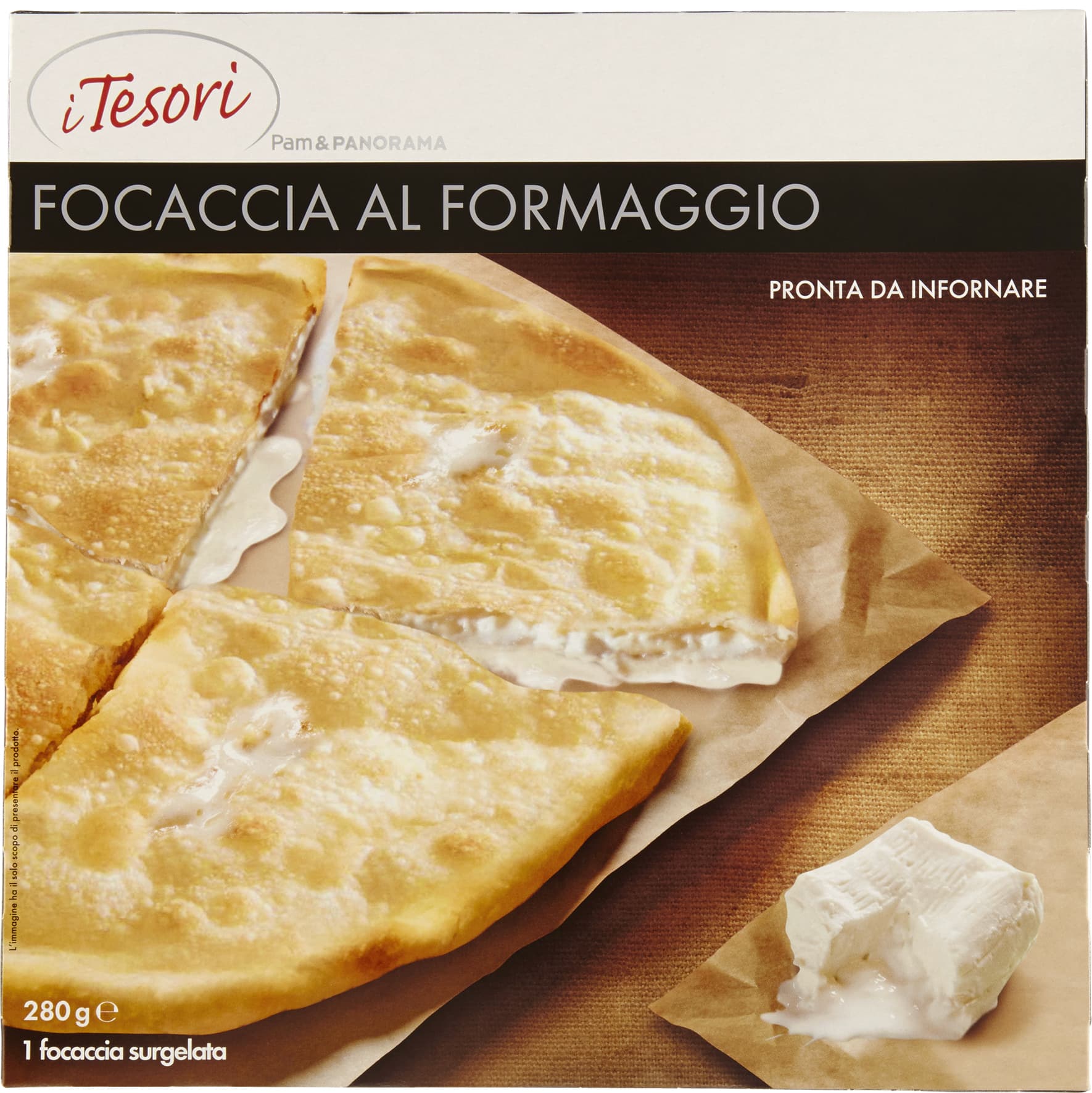 I TESORI Focaccia al Formaggio surgelata 280 g – immagine 2