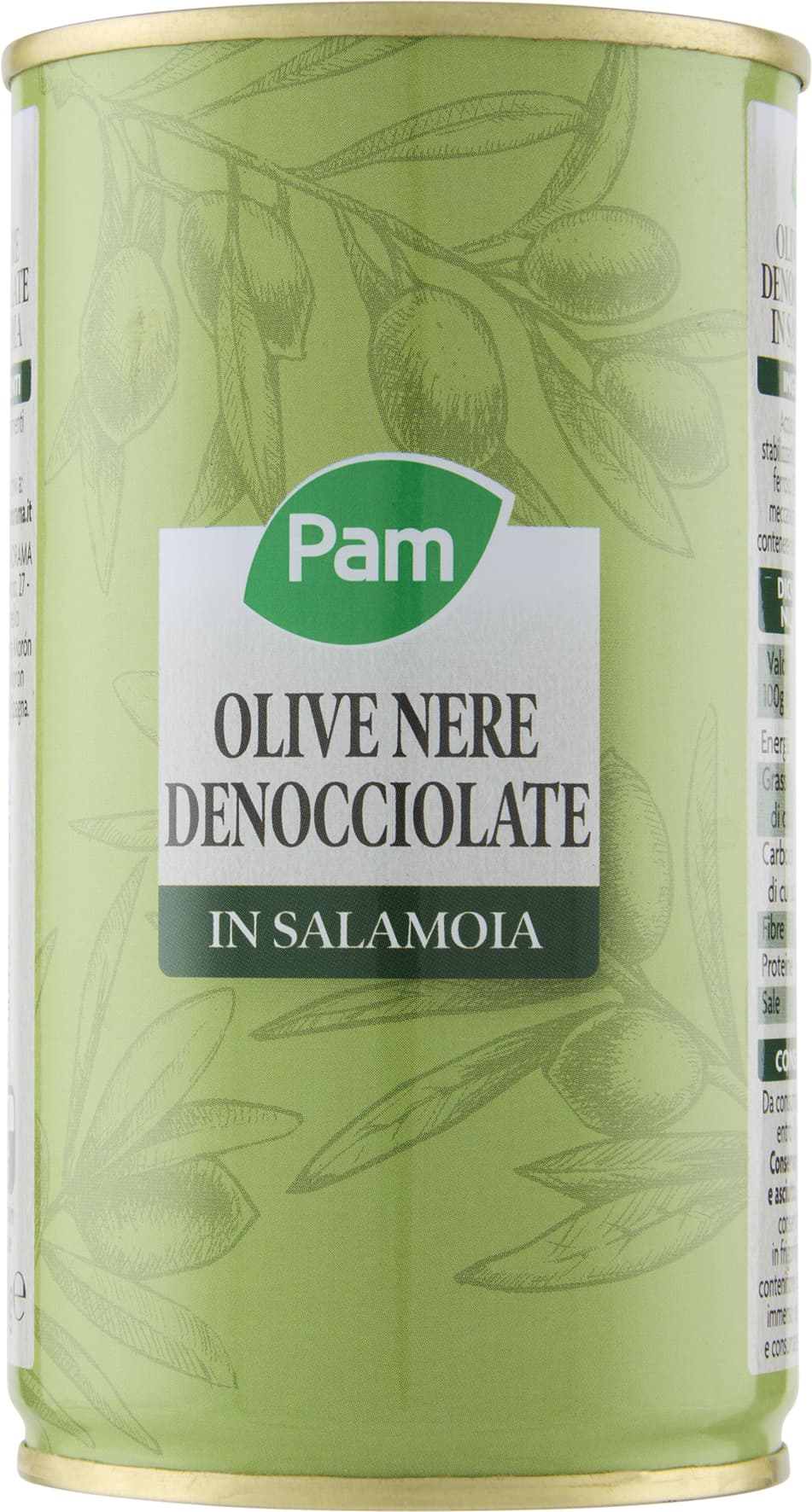 PAM Olive Nere Denocciolate in Salamoia 350 g – immagine 2