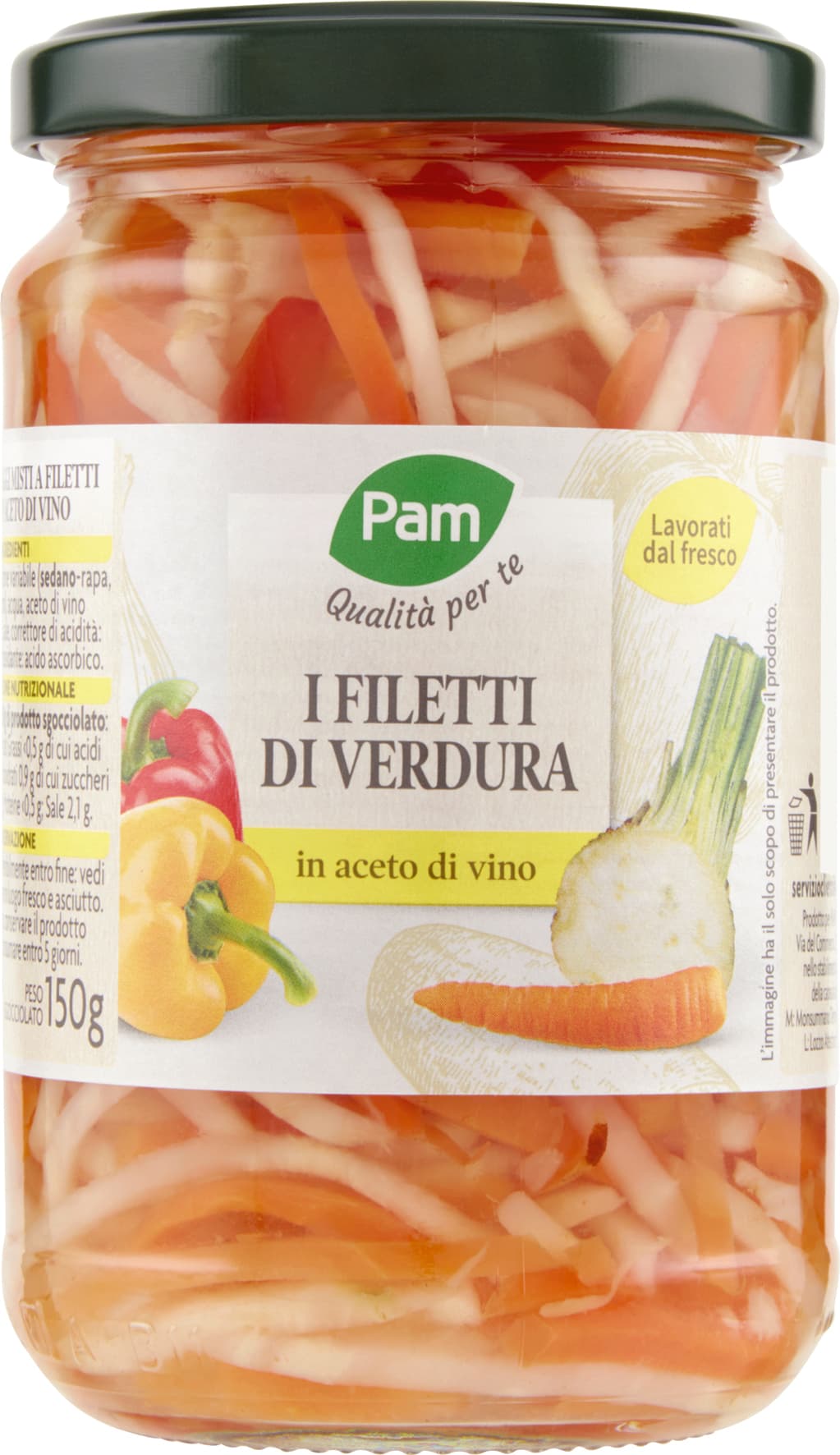 PAM PANORAMA Insalatina a Filetti in Aceto di Vino 300 g – immagine 2