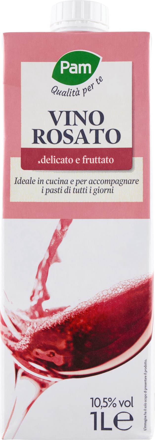 PAM Qualità per te Vino Rosato 1 L – immagine 2