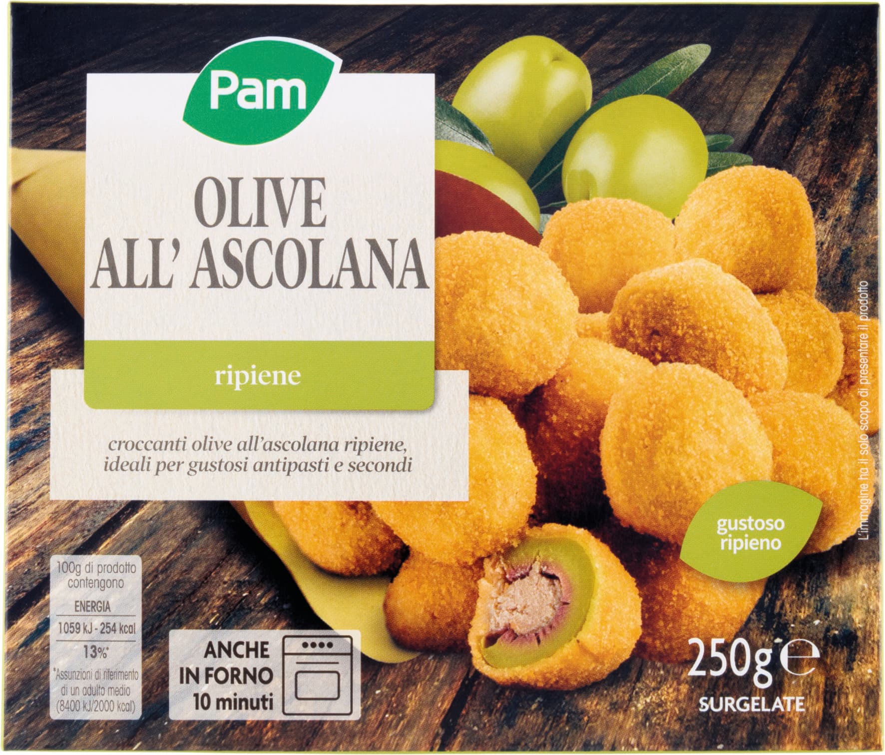 PAM PANORAMA Olive all'Ascolana surgelate 250 g – immagine 2