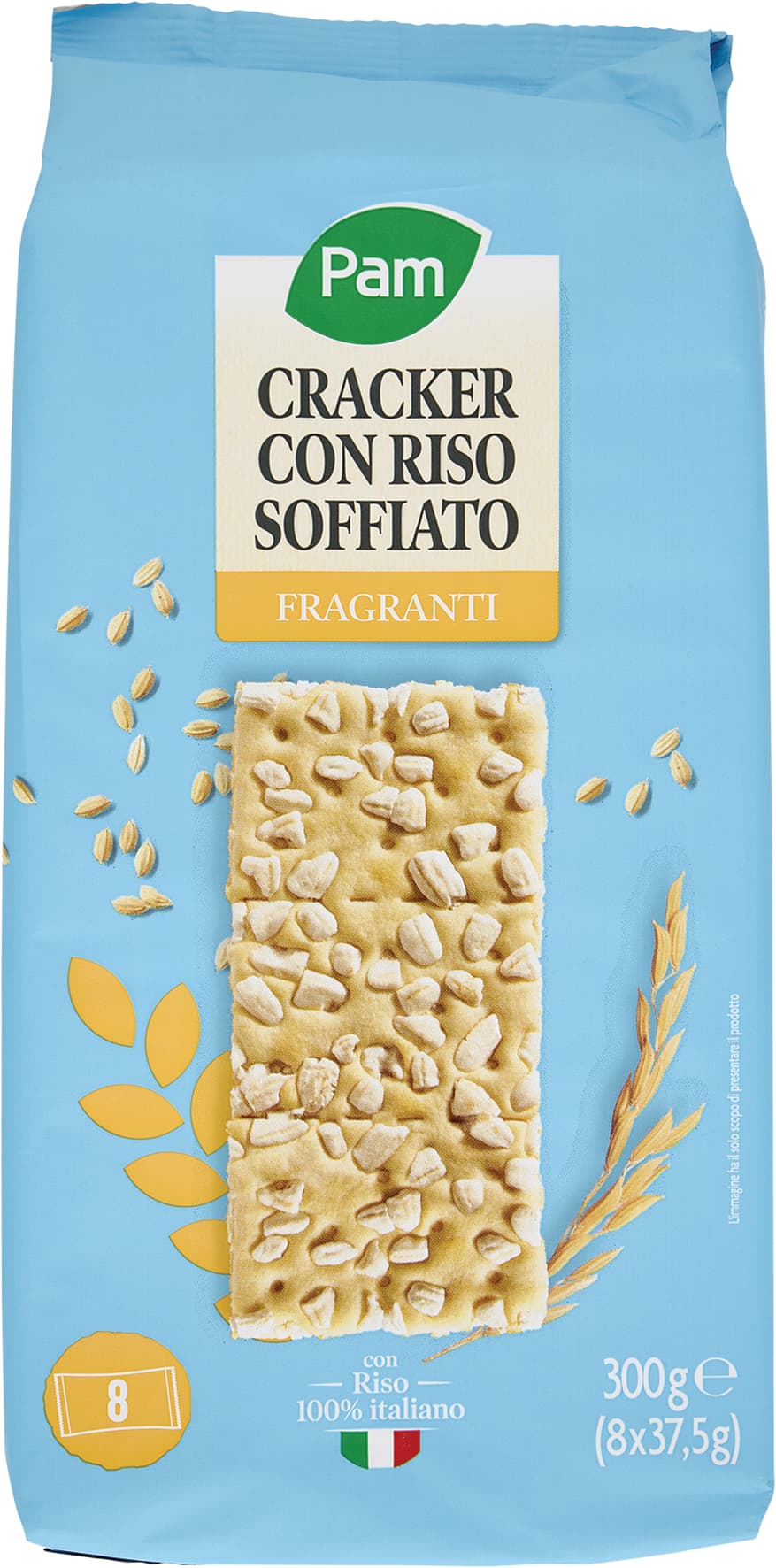 PAM Cracker con Riso Soffiato Fragranti 8 x 37,5 g – immagine 2