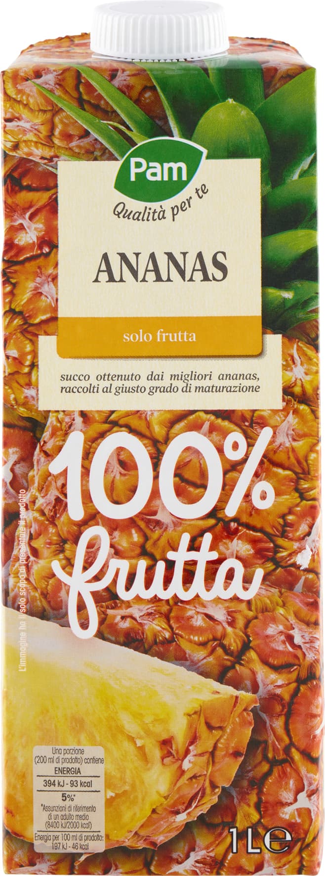 PAM Qualità per te Succo di Ananas 1 L – immagine 2