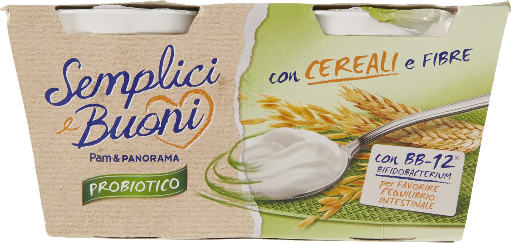 SEMPLICI E BUONI Probiotico con Cereali e Fibre 250g (2x125g) – immagine 2