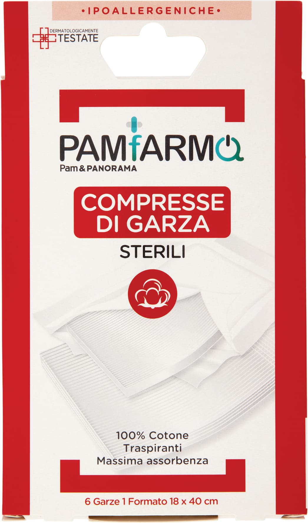 PAM PANORAMA Compresse di Garza 1 Formato 6 pz – immagine 2