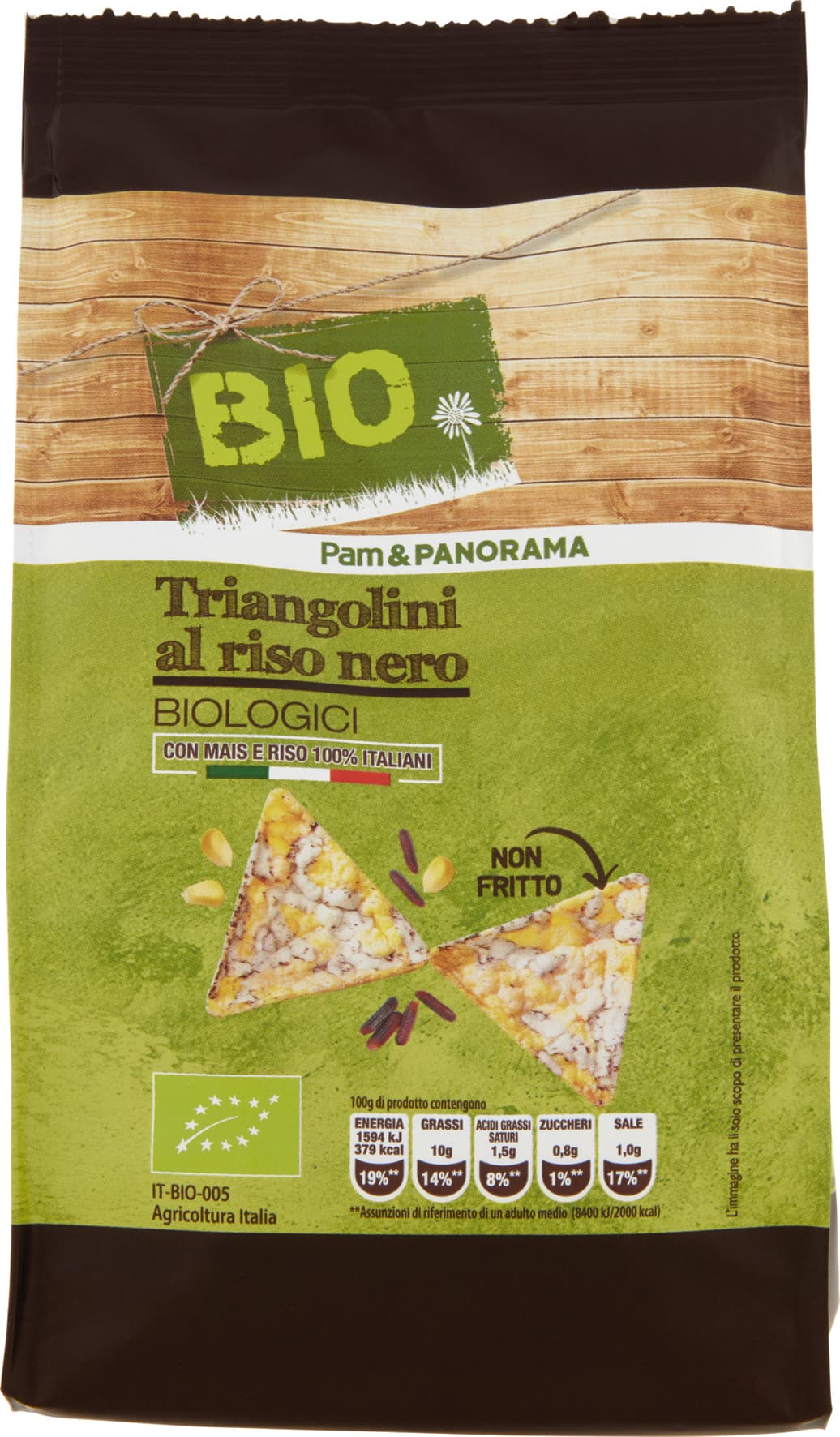 BIO Triangolini al riso nero Biologici 80 g – immagine 2
