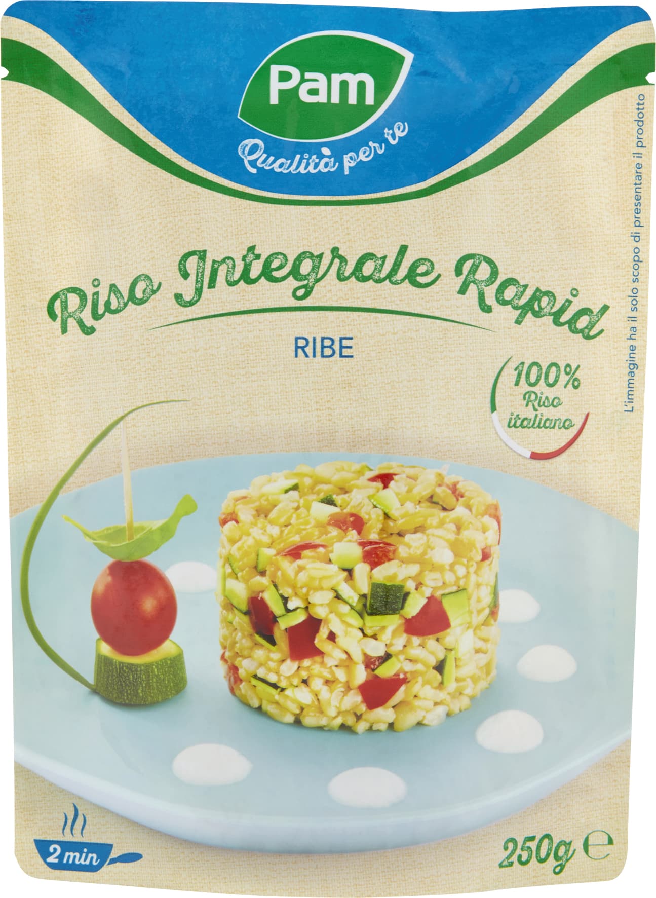 PAM Qualità per te Riso Integrale Rapid Ribe 250 g – immagine 2