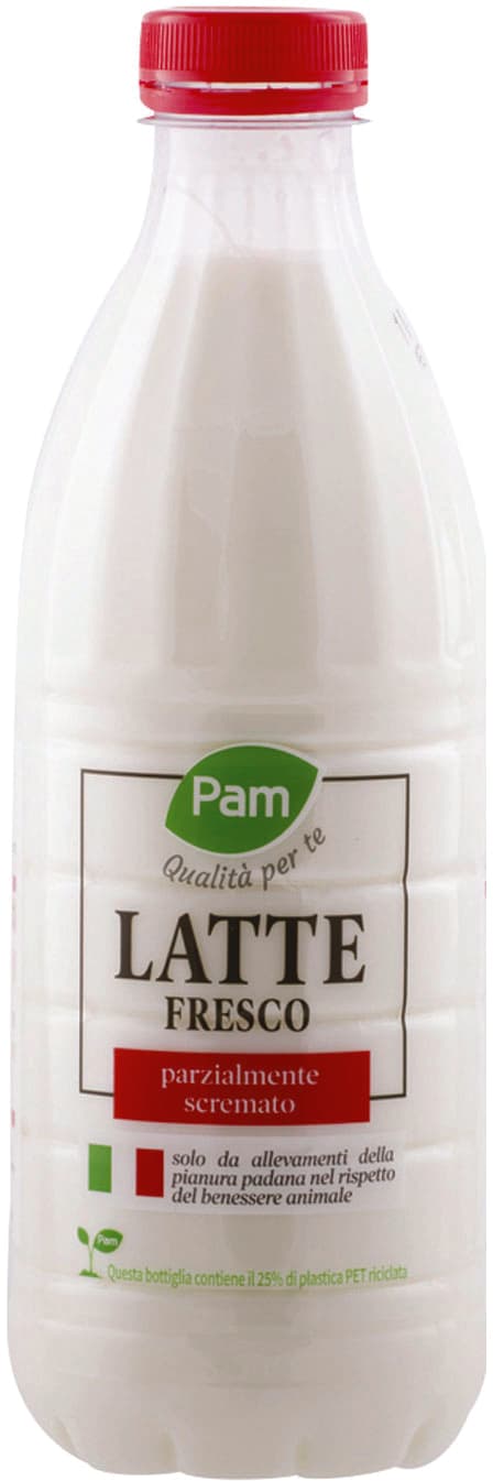 Latte fresco parzialmente scremato PAM 1 l – immagine 2