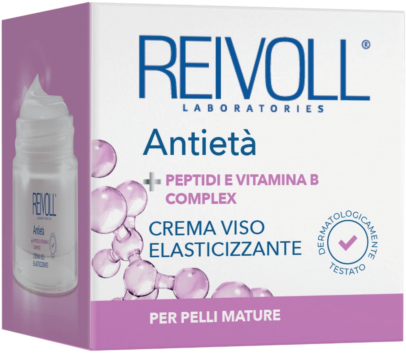 Crema viso antieta' peptidi e vitamina b complex reivoll 50ml – immagine 2