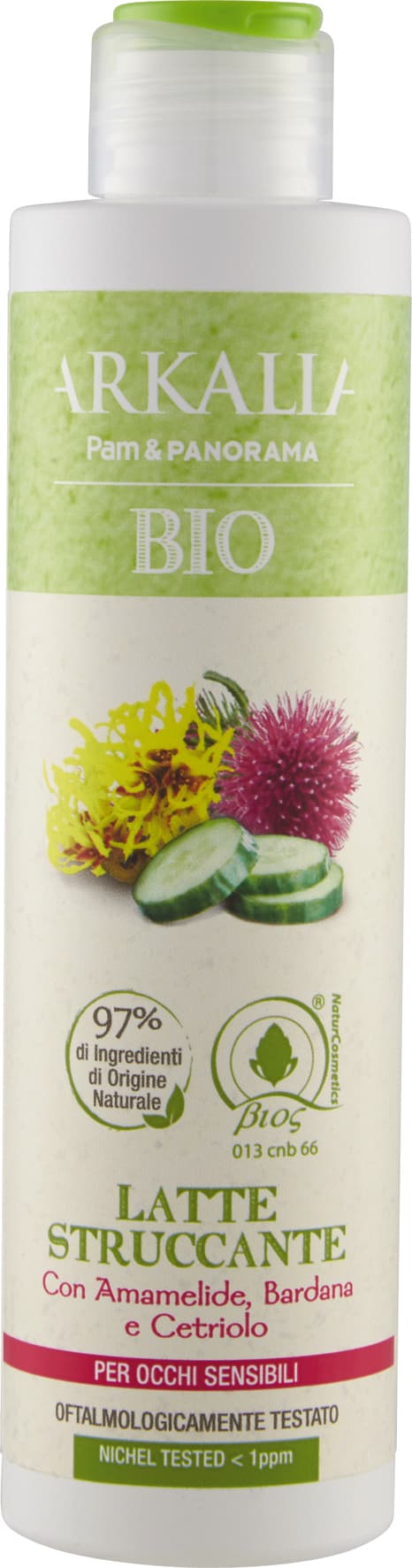 ARKALIA BIO Latte Struccante con Amamelide, Bardana e Cetriolo 200 ml – immagine 2