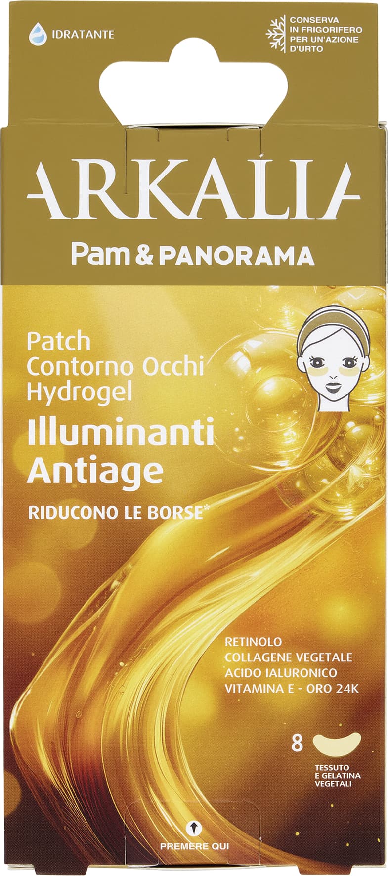 ARKALIA Patch Contorno Occhi Hydrogel Illuminanti Antiage 1 pz – immagine 2