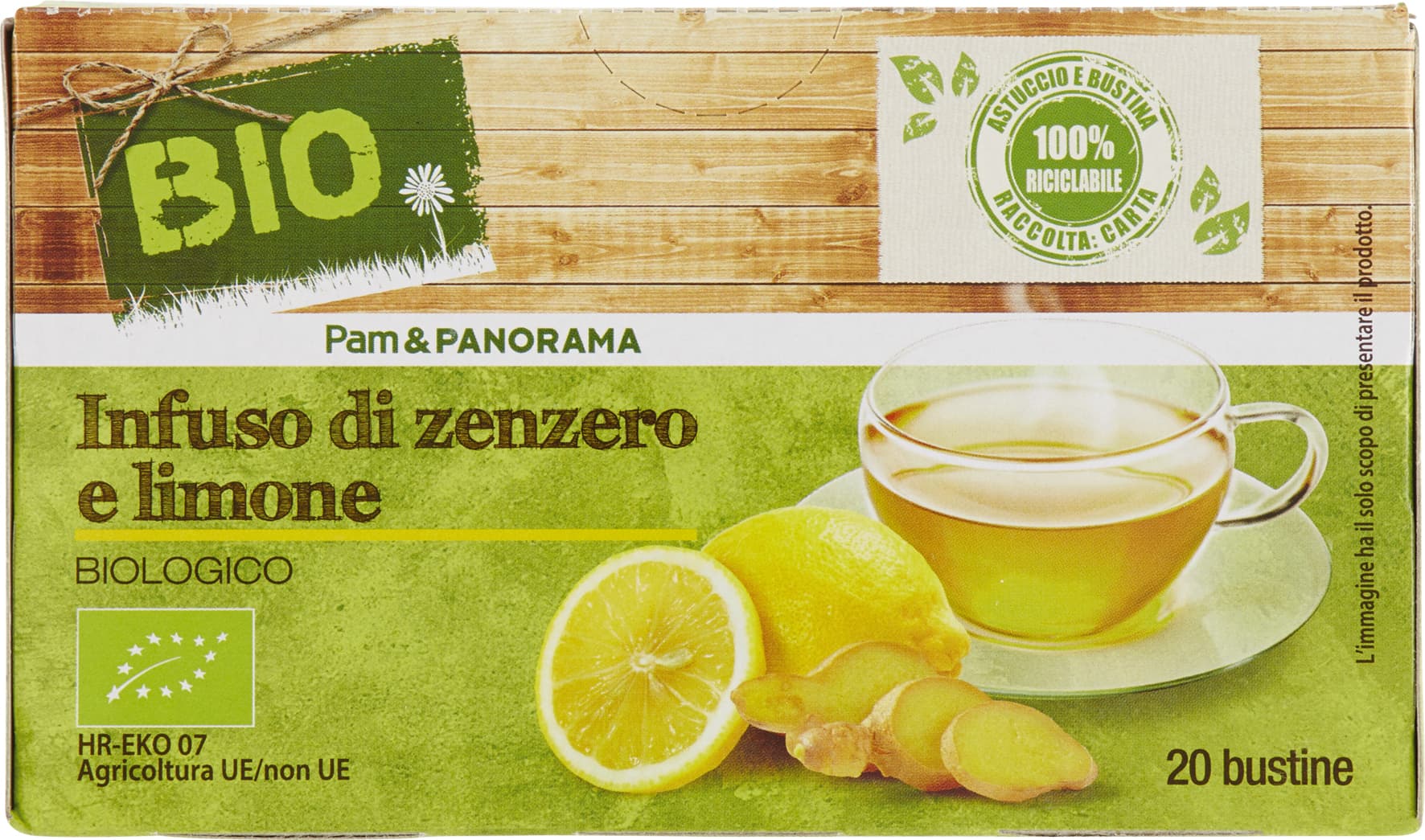 BIO Infuso di zenzero e limone 20 x 1,85 g – immagine 2