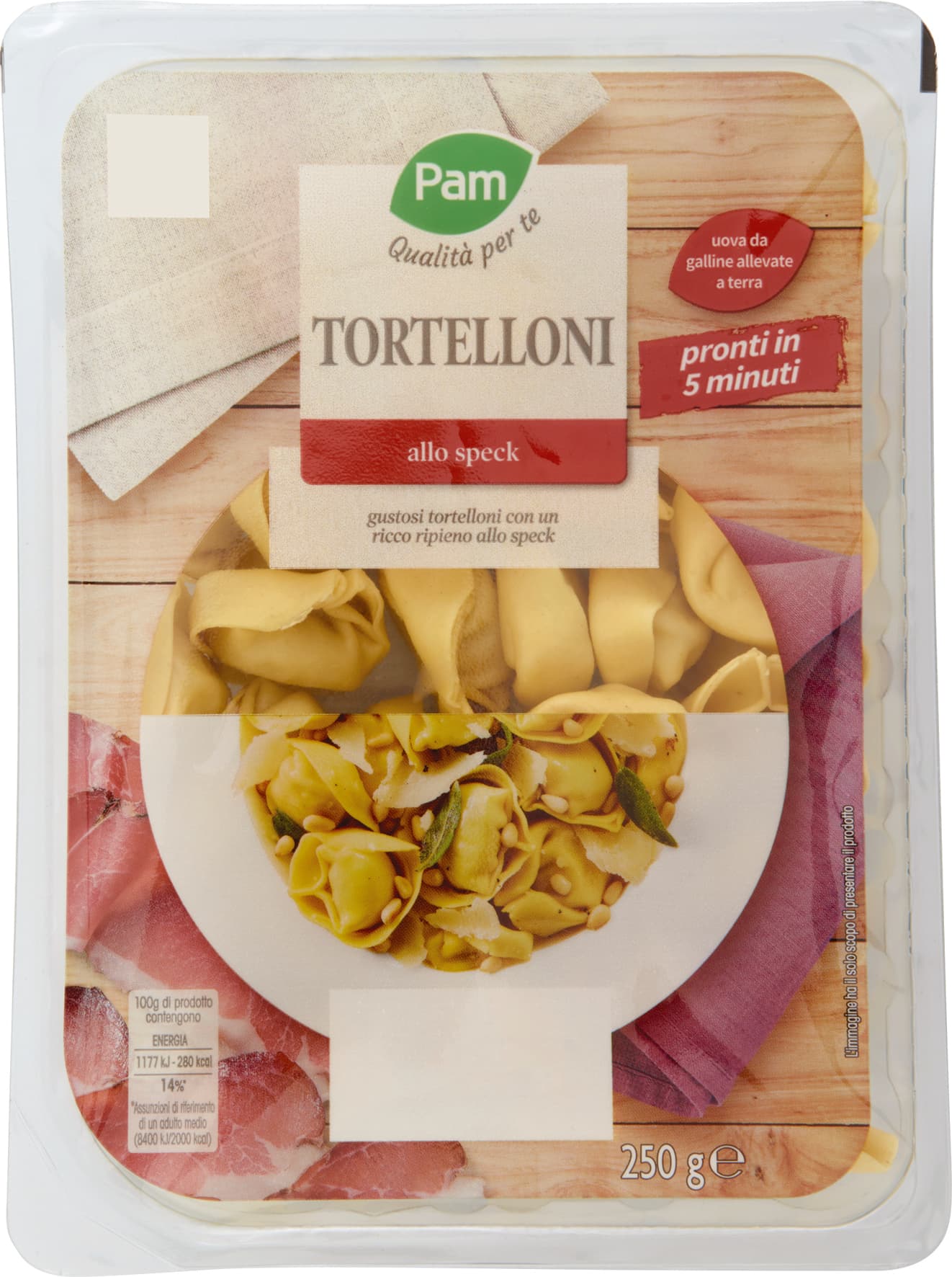 PAM Qualità per te Tortelloni allo speck 250 g – immagine 2