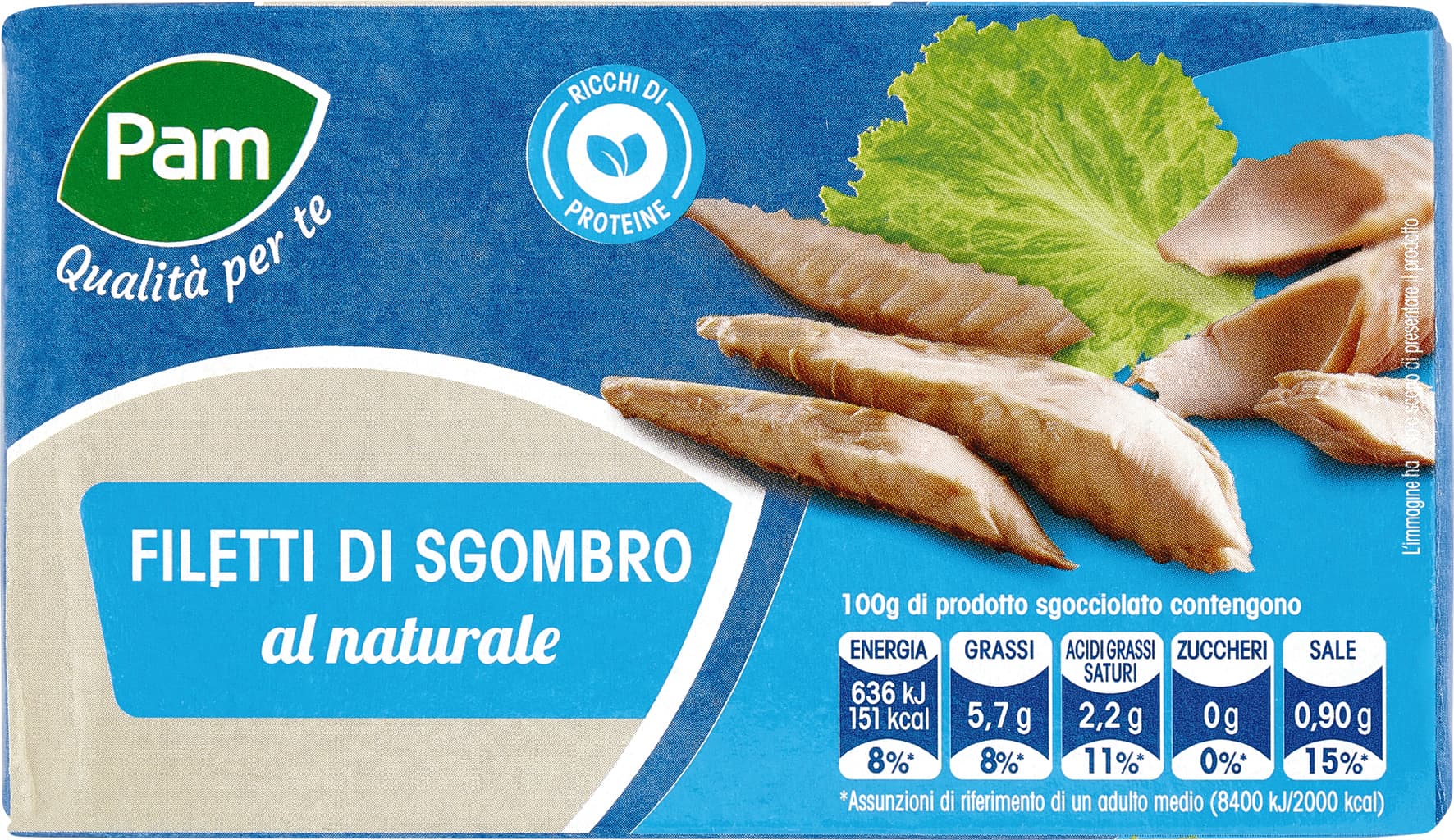 PAM PANORAMA Filetti di Sgombro 125 g – immagine 2