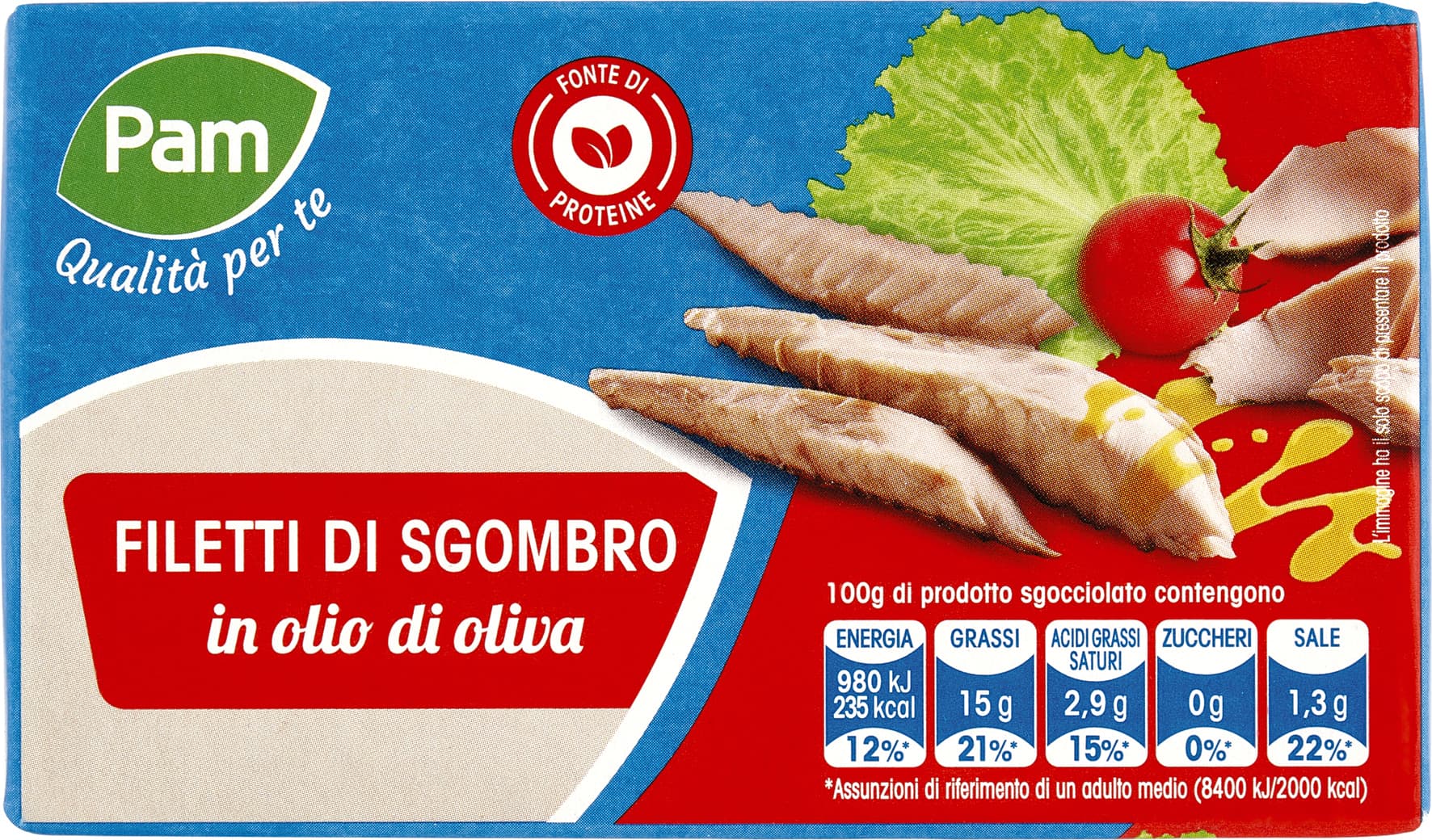 PAM PANORAMA Filetti di Sgombro 125 g – immagine 2