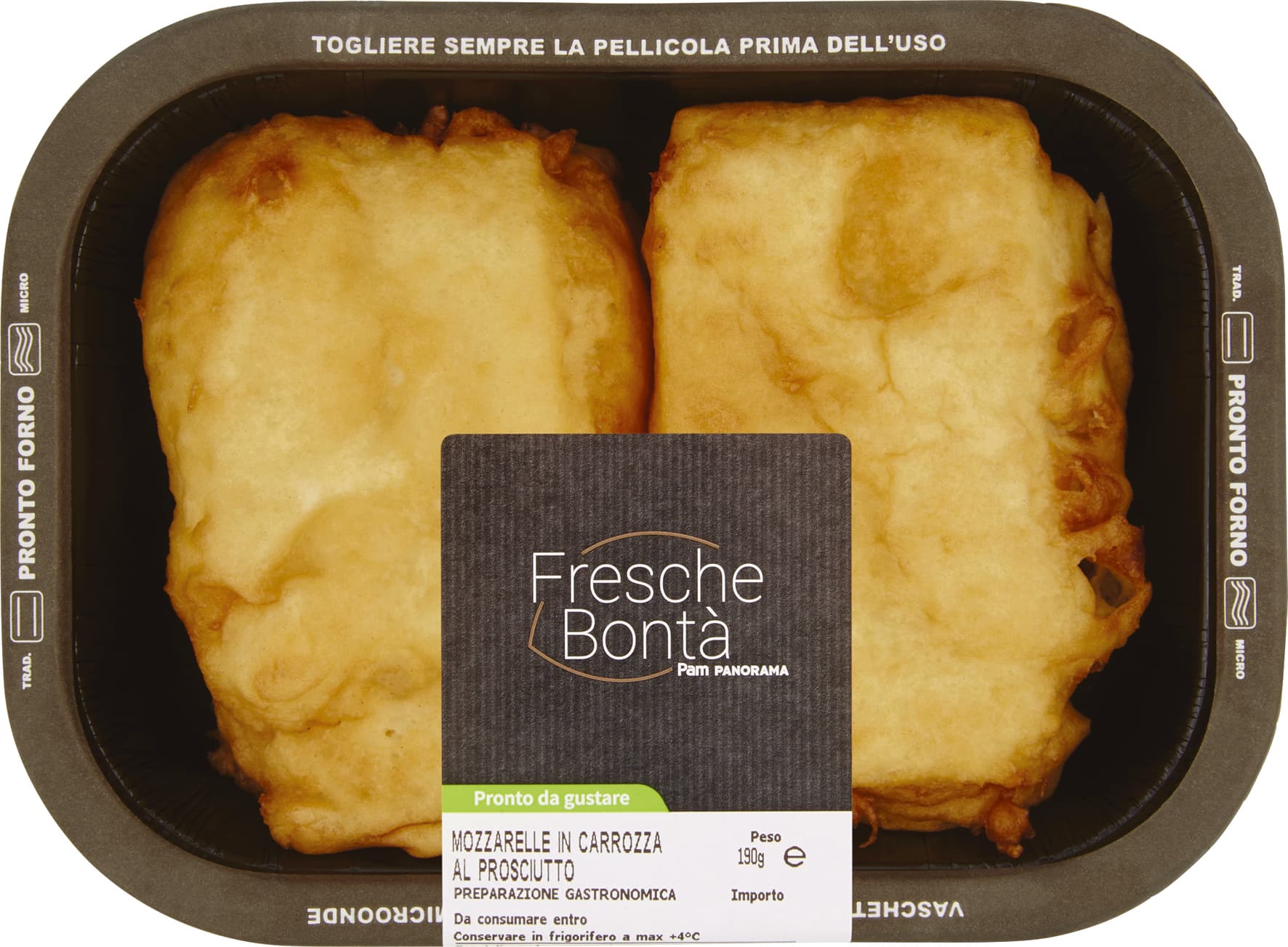 FRESCHE BONTÁ Mozzarella in Carrozza al Prosciutto 190 g – immagine 2