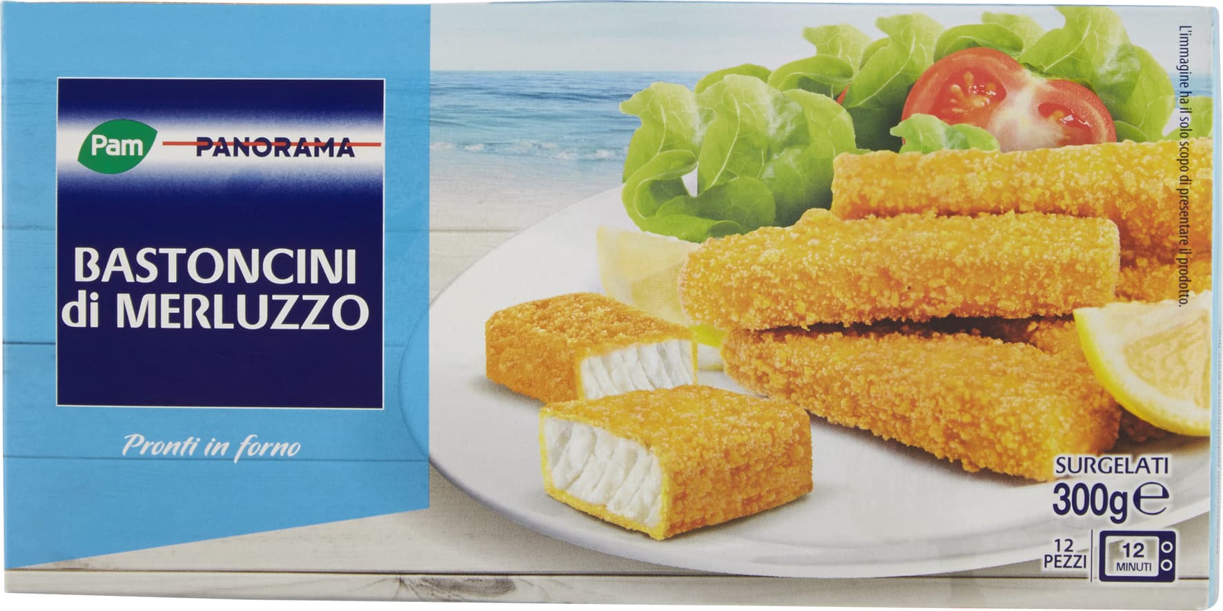 PAM PANORAMA Bastoncini di Merluzzo Surgelati 300 g – immagine 2