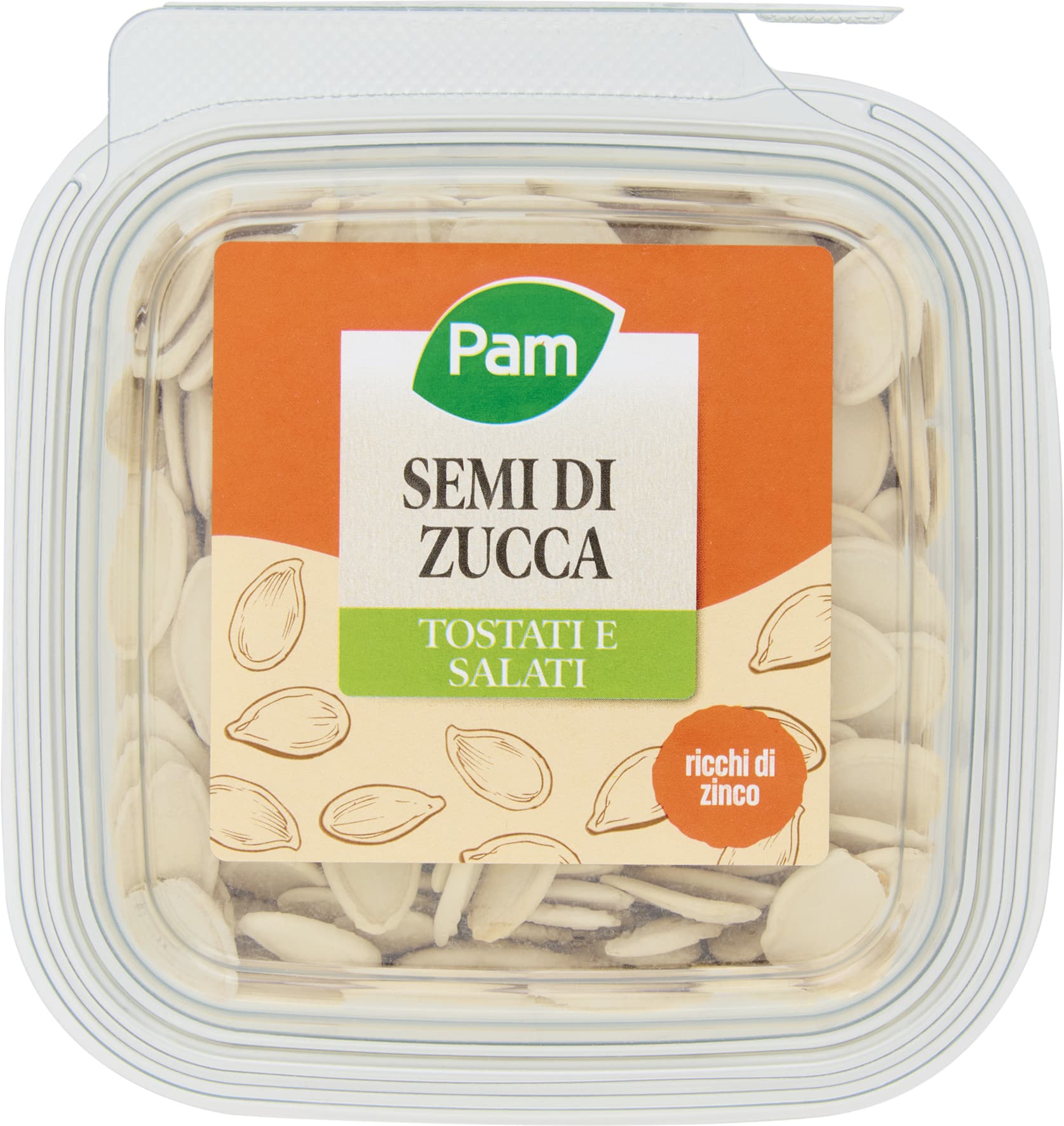 PAM Semi di Zucca Tostati e Salati 120 g – immagine 2
