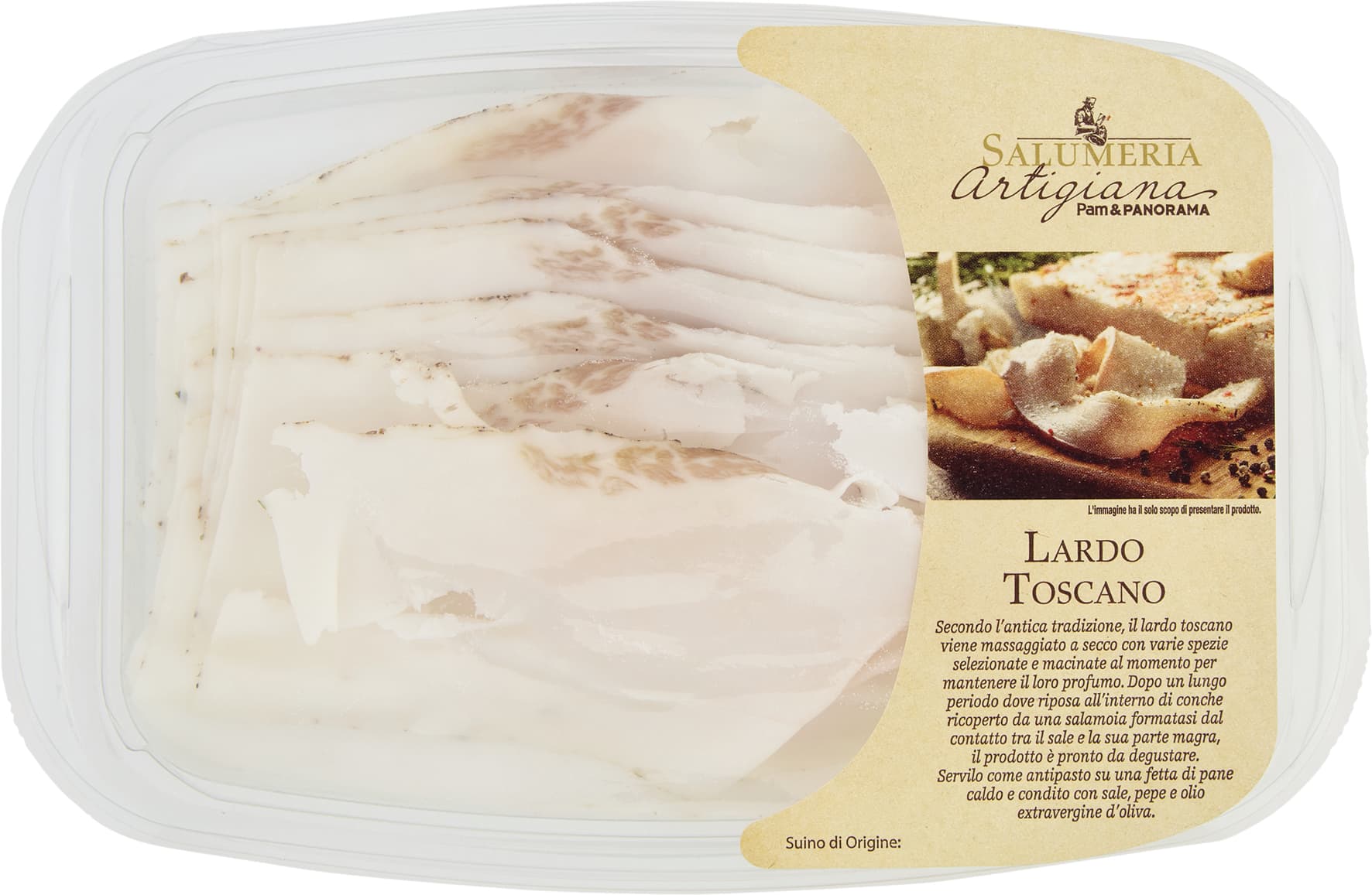 SALUMERIA ARTIGIANA Lardo Toscano 80 g – immagine 2