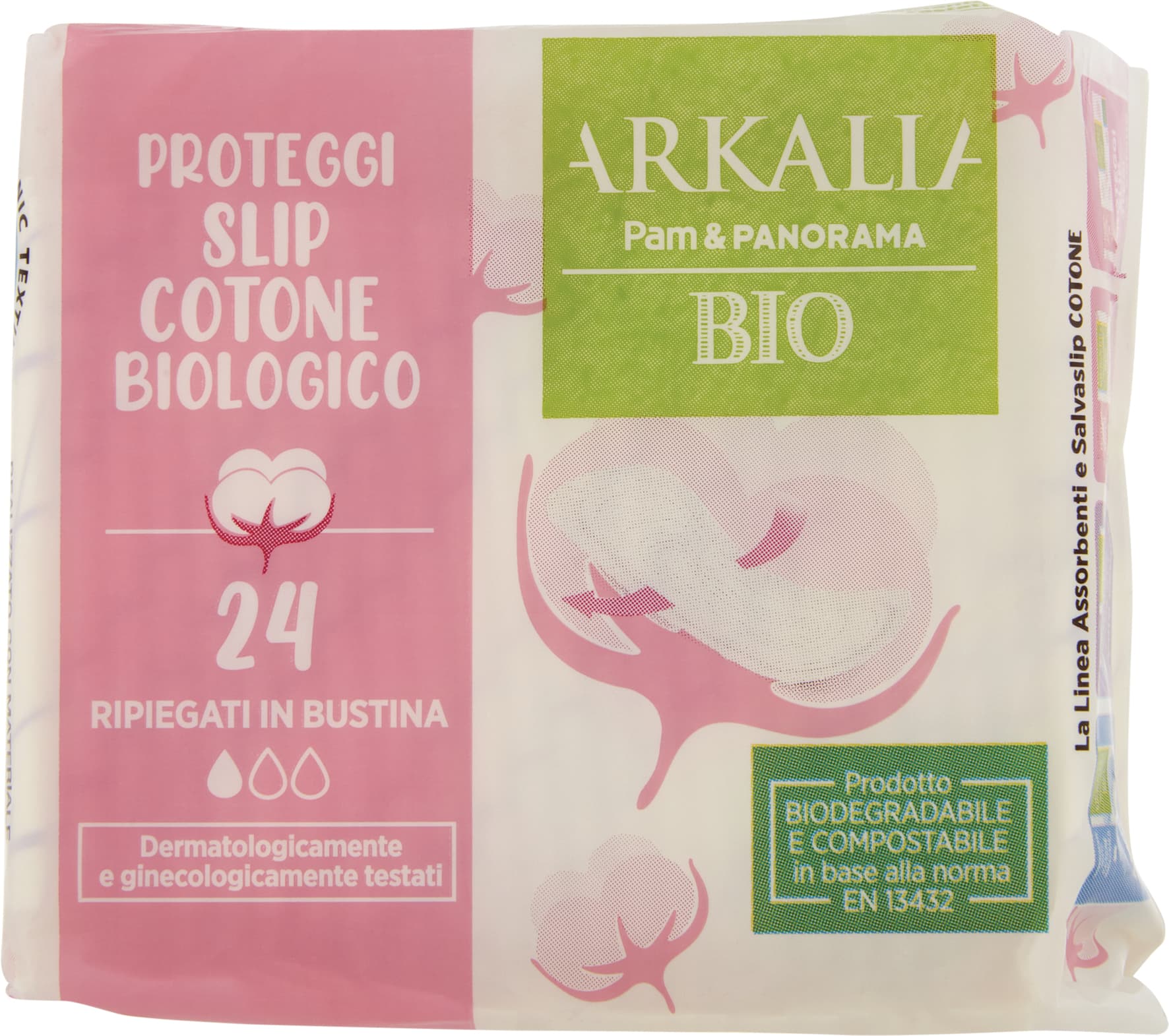 ARKALIA BIO Proteggi Slip Cotone Biologico Ripiegati in Bustina 24 pz – immagine 2