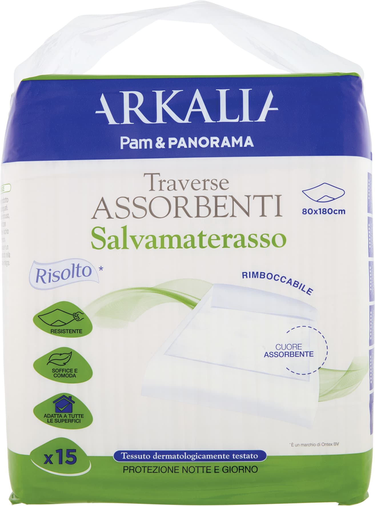 Traverse assorbenti salvamaterasso 80 x180 cm Arkalia 15 pezzi – immagine 2