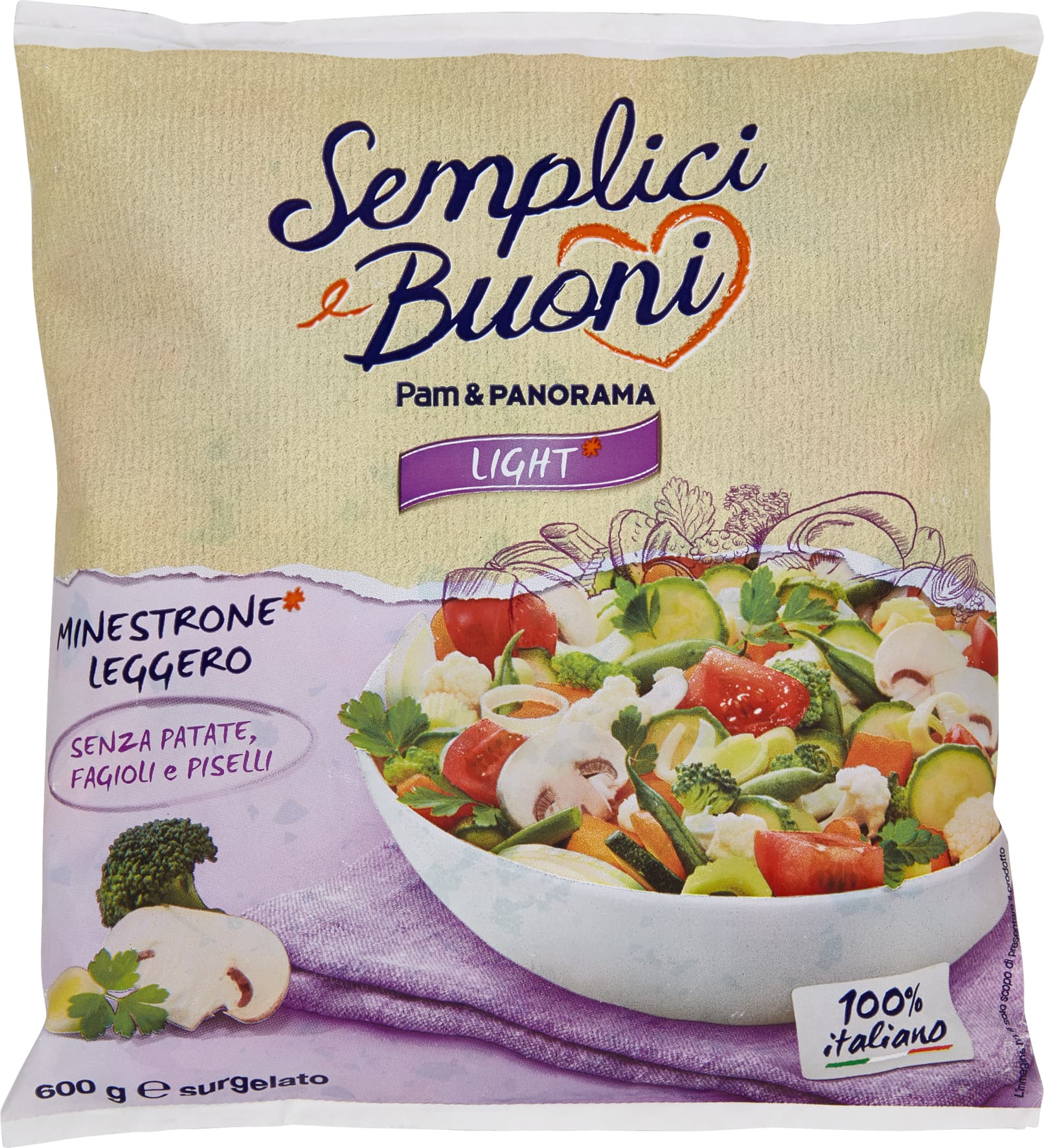 SEMPLICI E BUONI Light Minestrone Leggero* surgelato 600 g – immagine 2