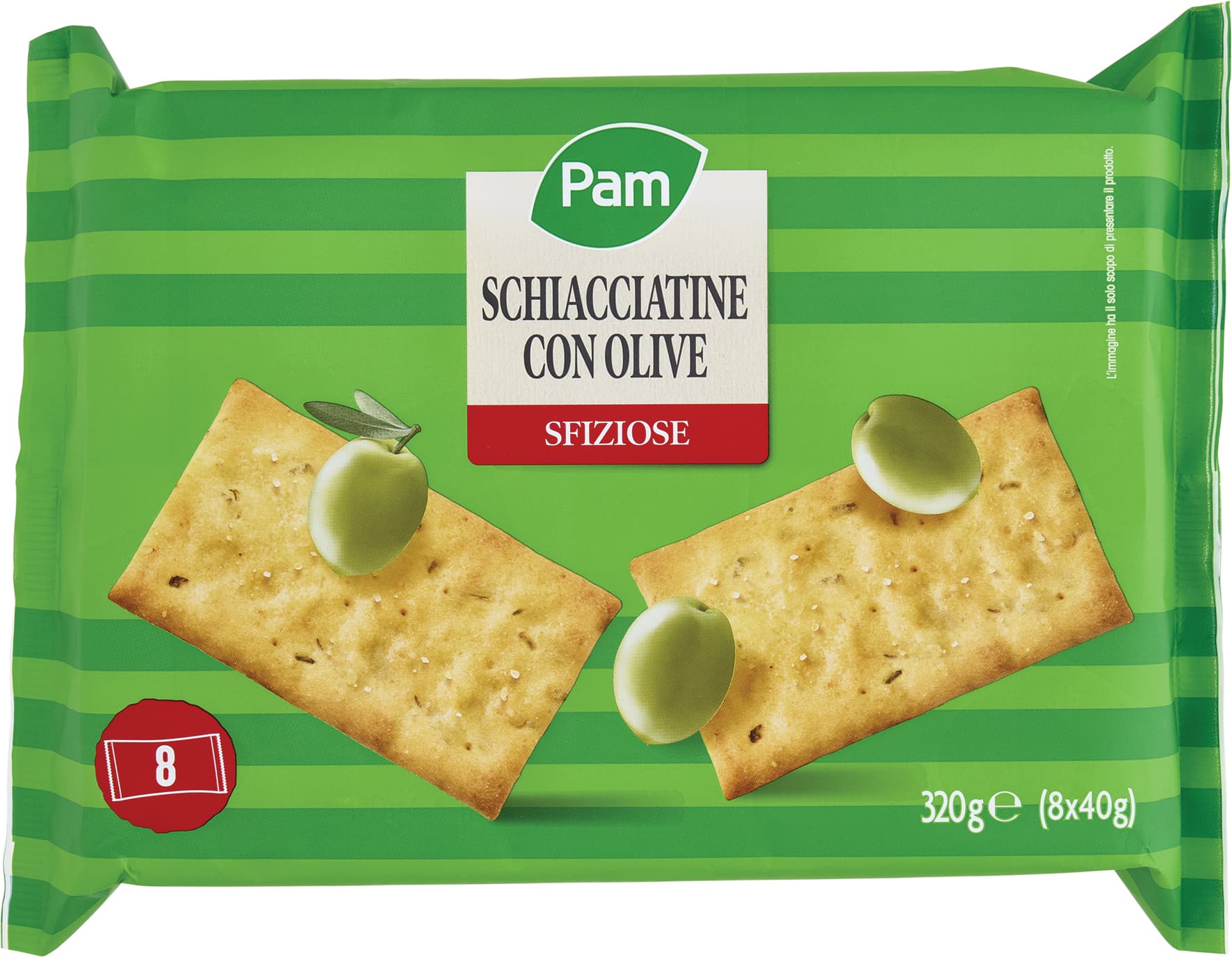Schiacciatine con Olive 8 x 40 g – immagine 2