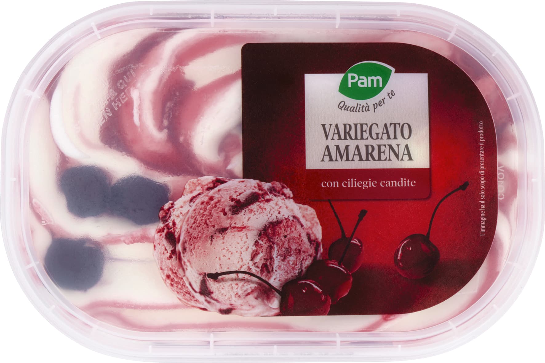 PAM Qualità per te Variegato Amarena con ciliegie candite 500 g – immagine 2