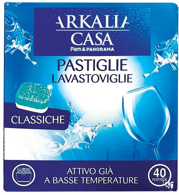 Pastiglie lavastoviglie classiche ARKALIA CASA 40 pezzi – immagine 2