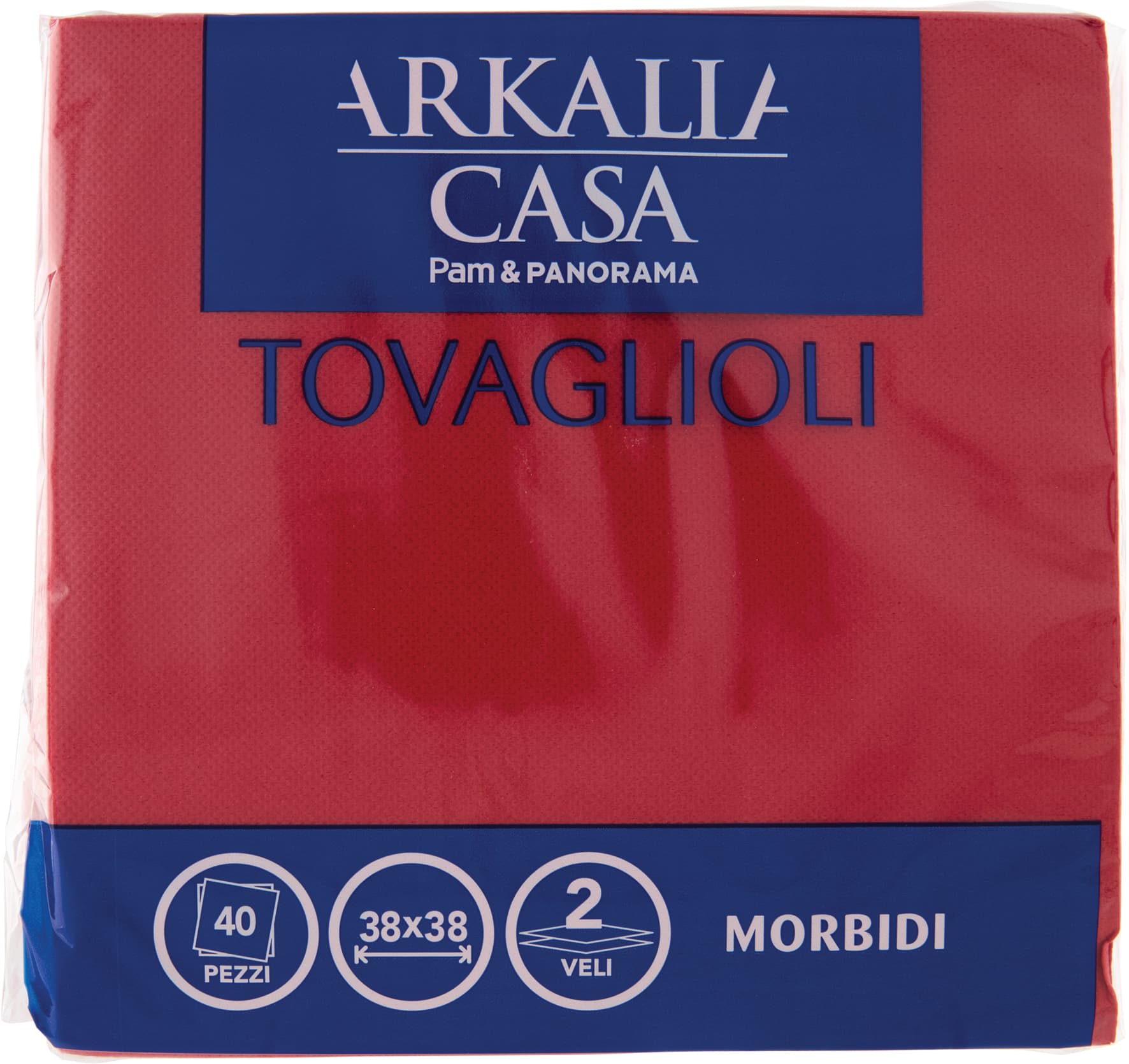 ARKALIA CASA Tovaglioli 2 Veli 38x38 40 pz – immagine 2