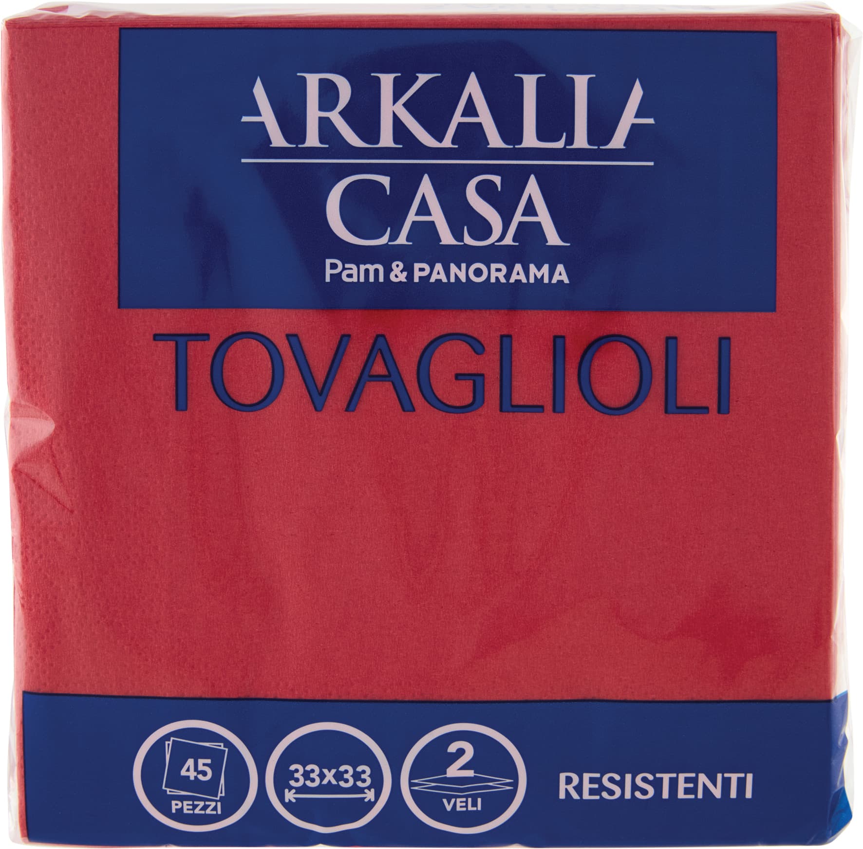 ARKALIA CASA Tovaglioli 2 Veli 33x33 45 pz – immagine 2