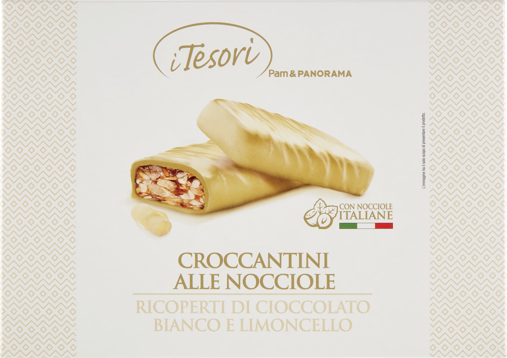 I TESORI Croccantini alle Nocciole Ricoperti di Cioccolato Bianco e Limoncello 200 g – immagine 2