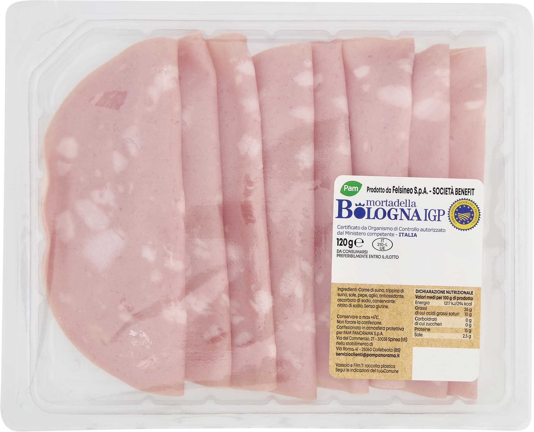 PAM mortadella Bologna IGP 120 g – immagine 2