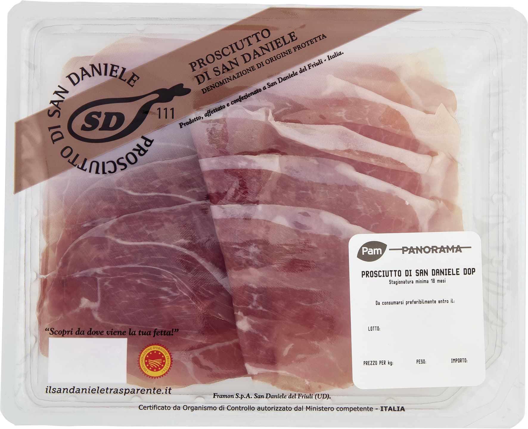 PAM PANORAMA Prosciutto di San Daniele DOP 100 g – immagine 2