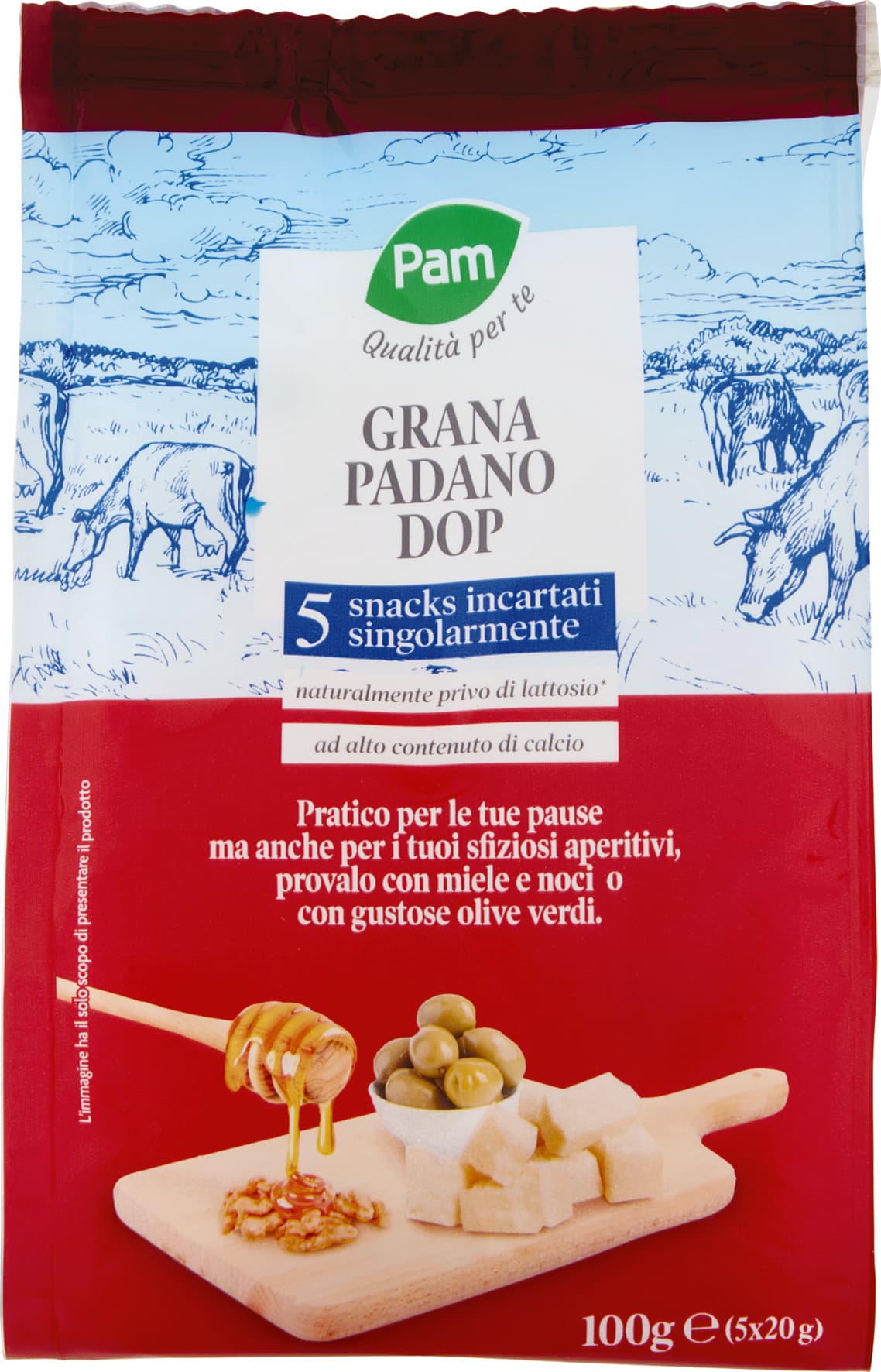 PAM PANORAMA Grana Padano DOP Snack 100 g – immagine 2
