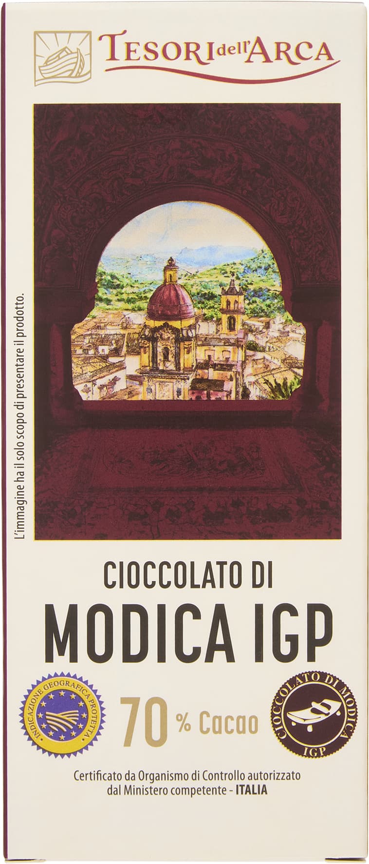 TESORI DELL'ARCA Cioccolato di Modica IGP 70% Cacao 100 g – immagine 2