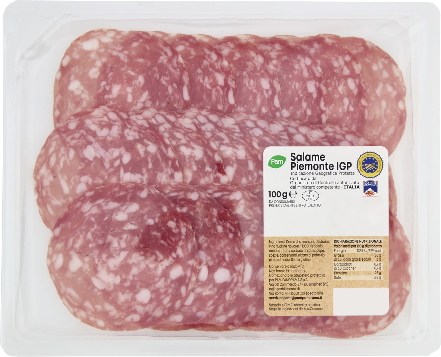 PAM Salame Piemontese IGP 100 g – immagine 2