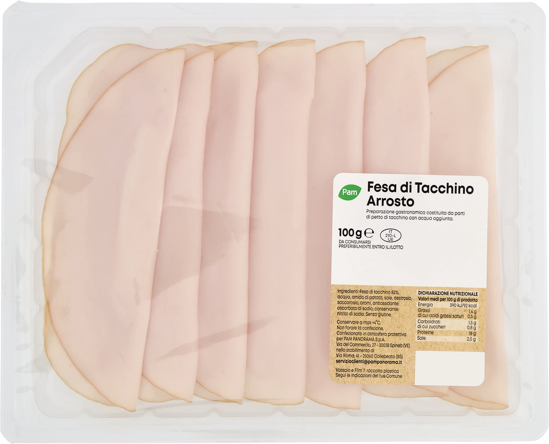 PAM Fesa di Tacchino Arrosto 100 g – immagine 2