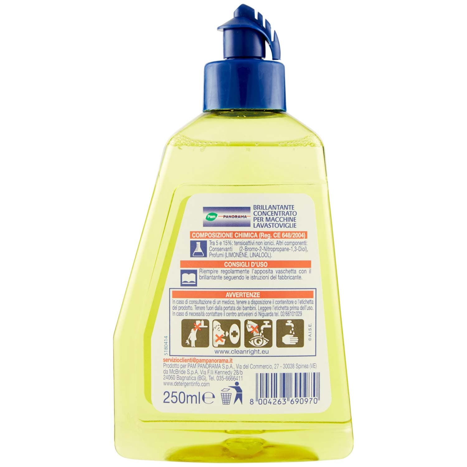 PAM PANORAMA Brillantante Lavastoviglie limone 250 ml – immagine 5