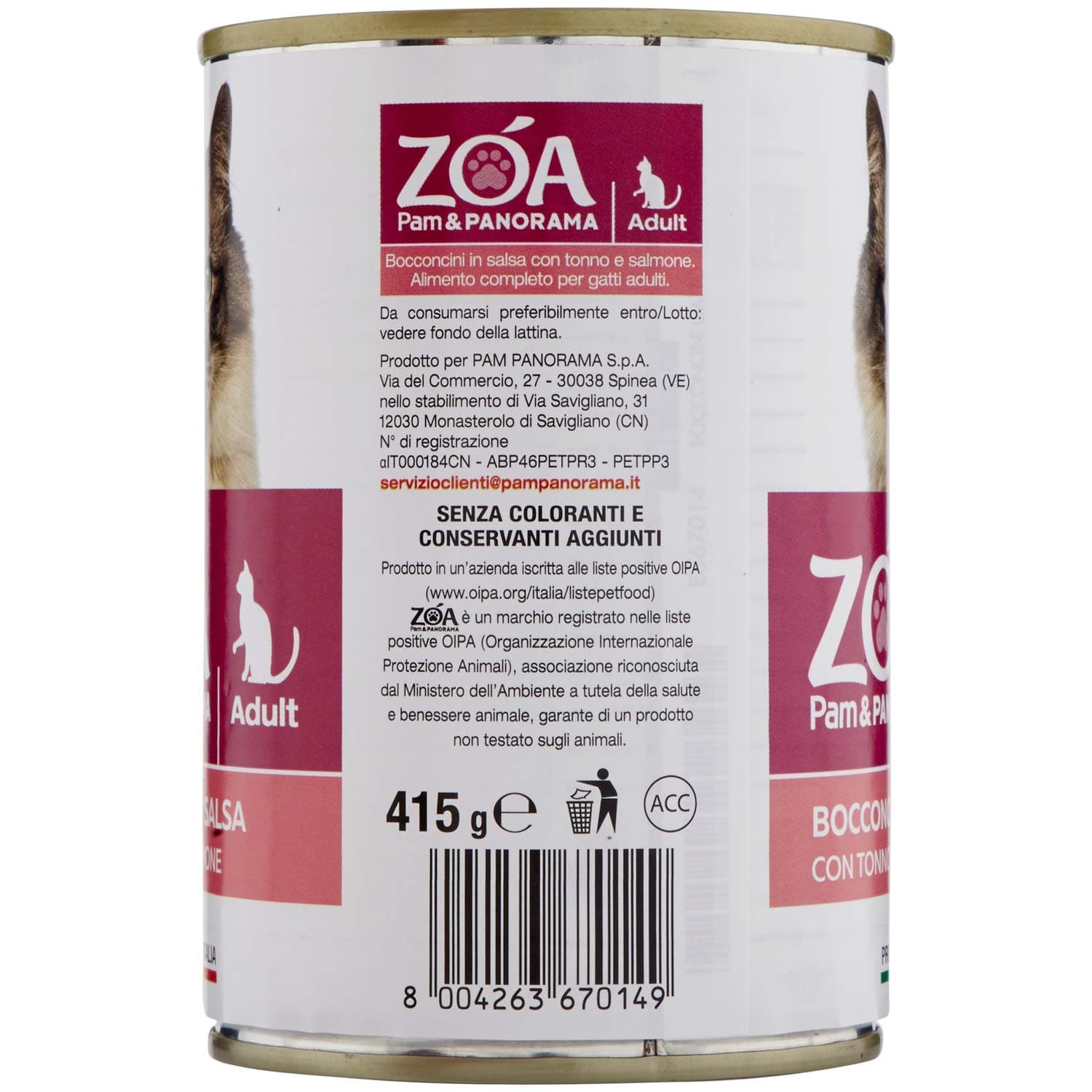 ZOA Adult Bocconcini in Salsa con Tonno e Salmone 415 g – immagine 4