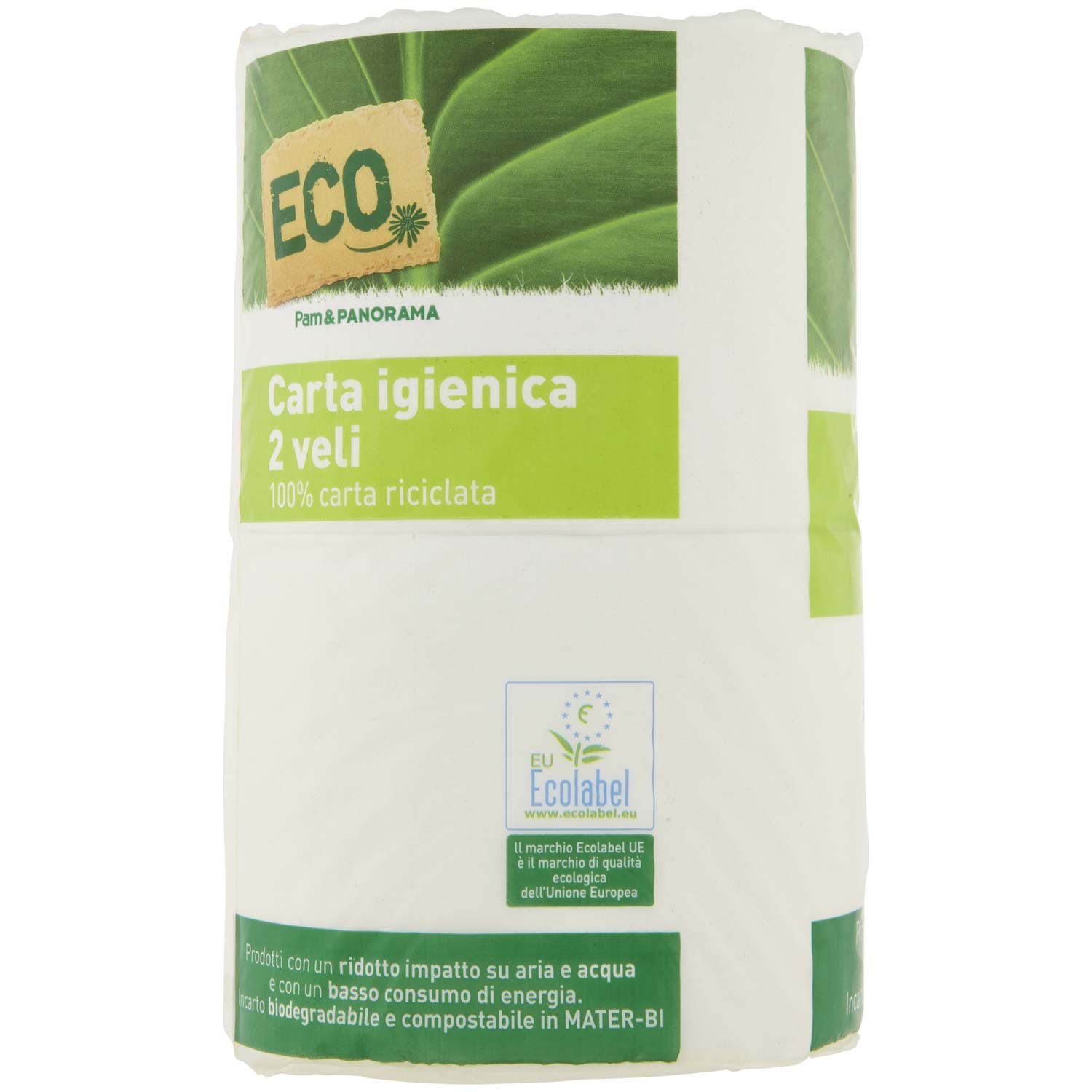 ECO Carta igienica 2 veli 100% carta riciclata 4 rotoli – immagine 4