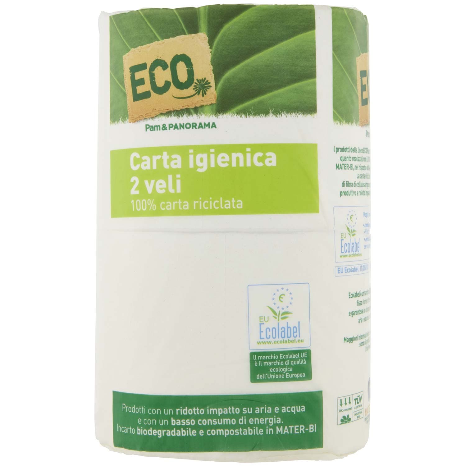 ECO Carta igienica 2 veli 100% carta riciclata 4 rotoli – immagine 6